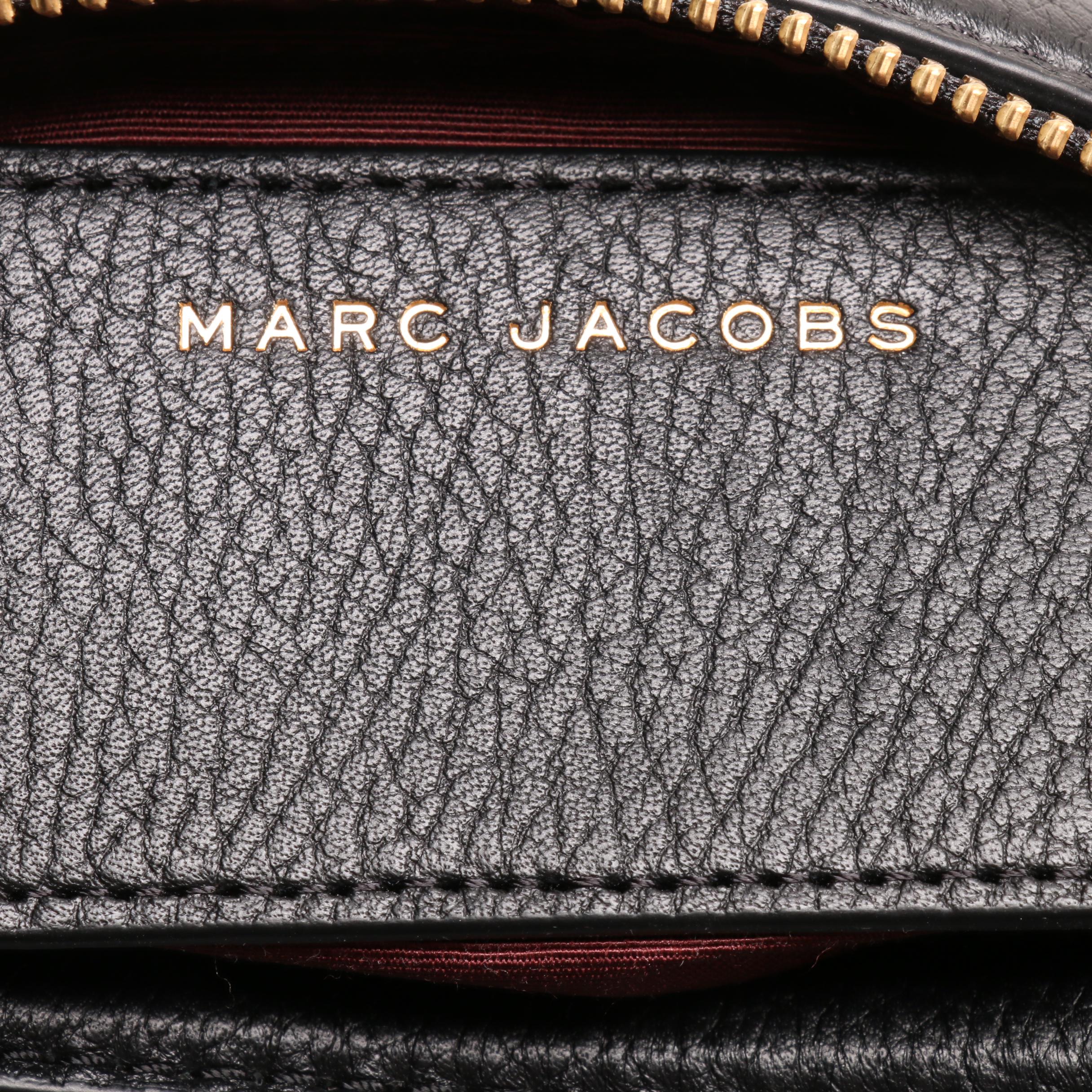Marc Jacobs Small Bauletto Black Leather Satchel