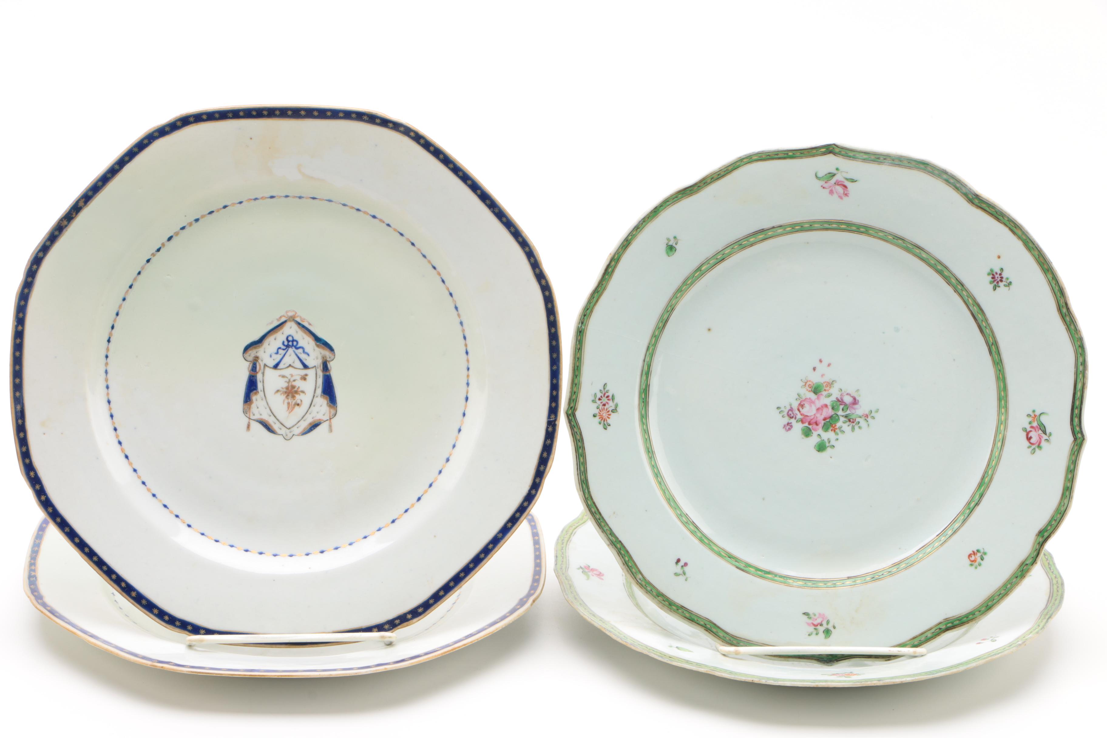 Painted Ironstone Plates