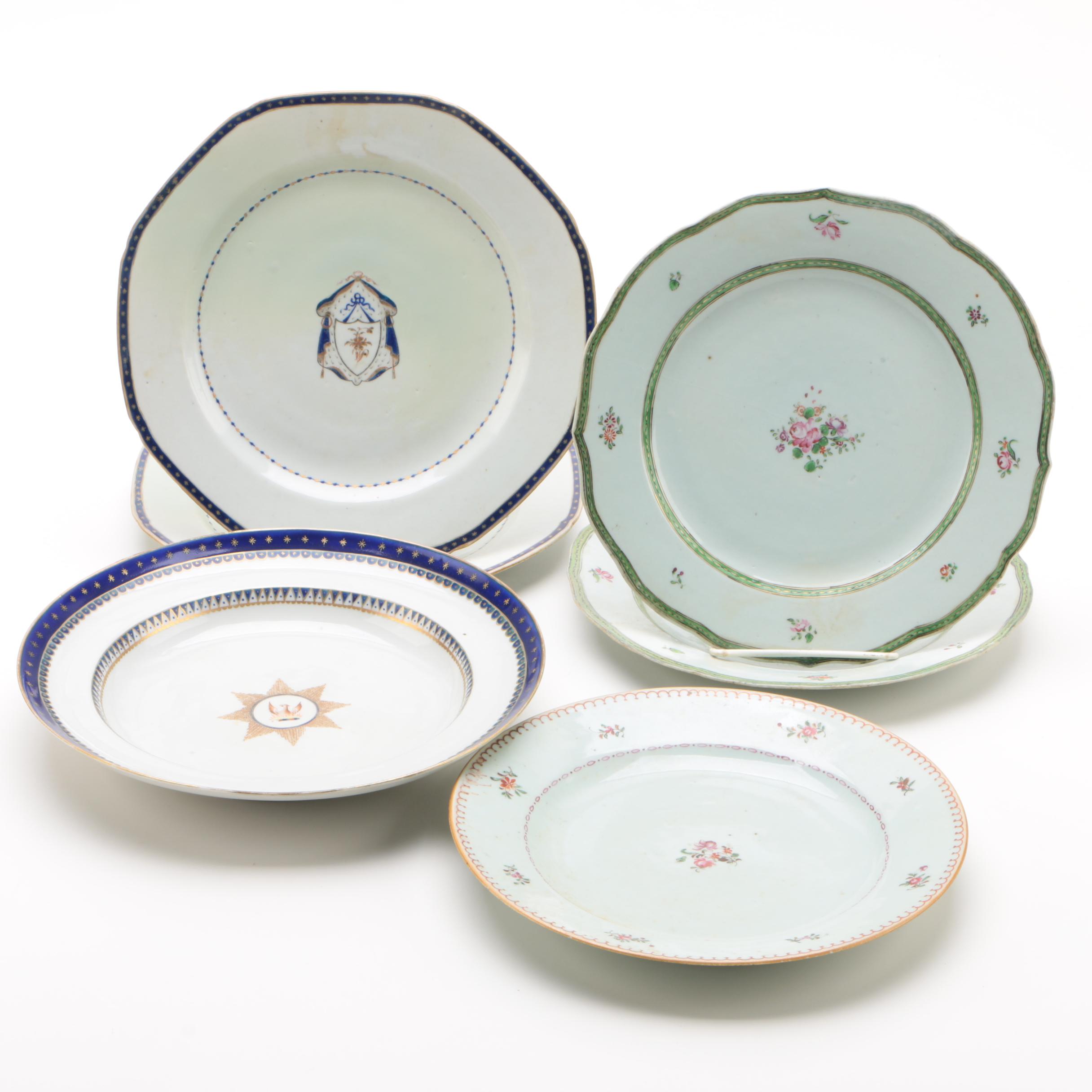 Painted Ironstone Plates