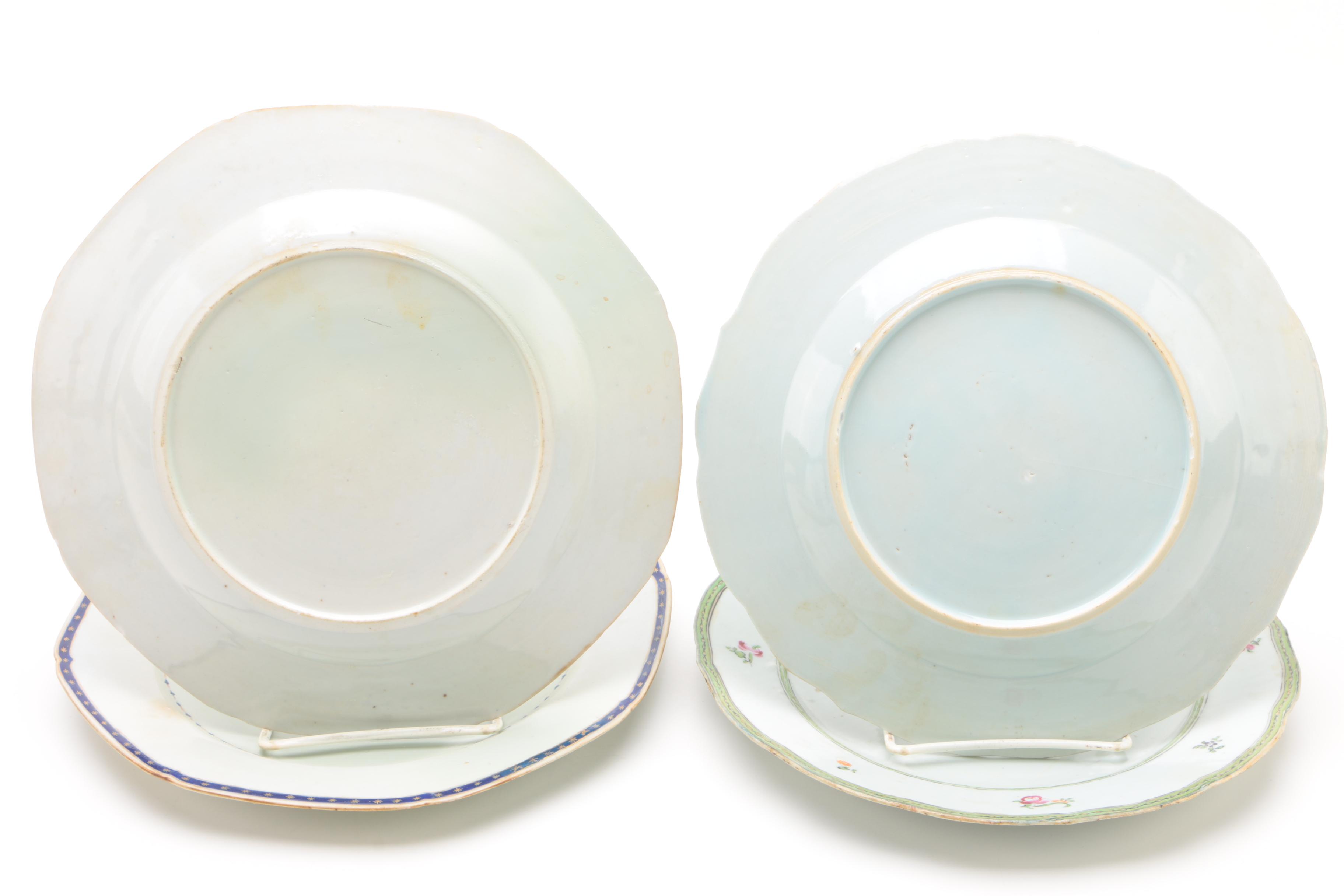 Painted Ironstone Plates