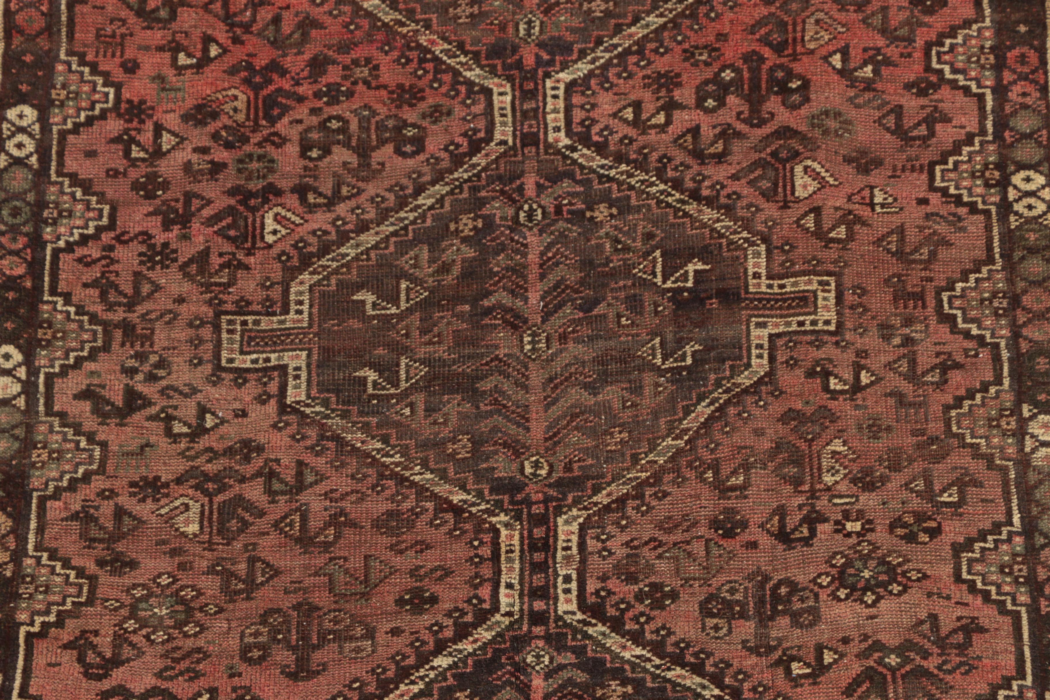 Hand-Knotted Persian Shiraz Pictorial Wool Rug