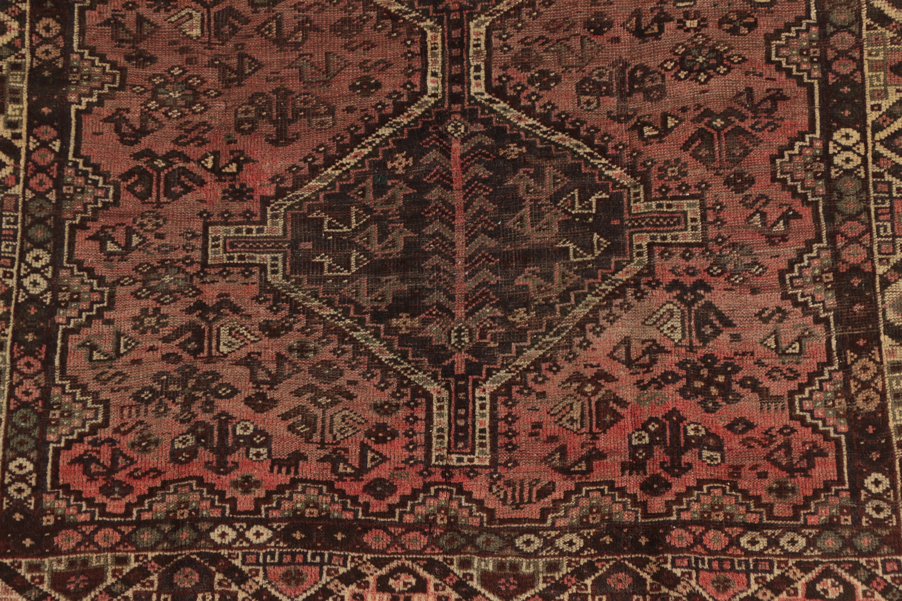 Hand-Knotted Persian Shiraz Pictorial Wool Rug