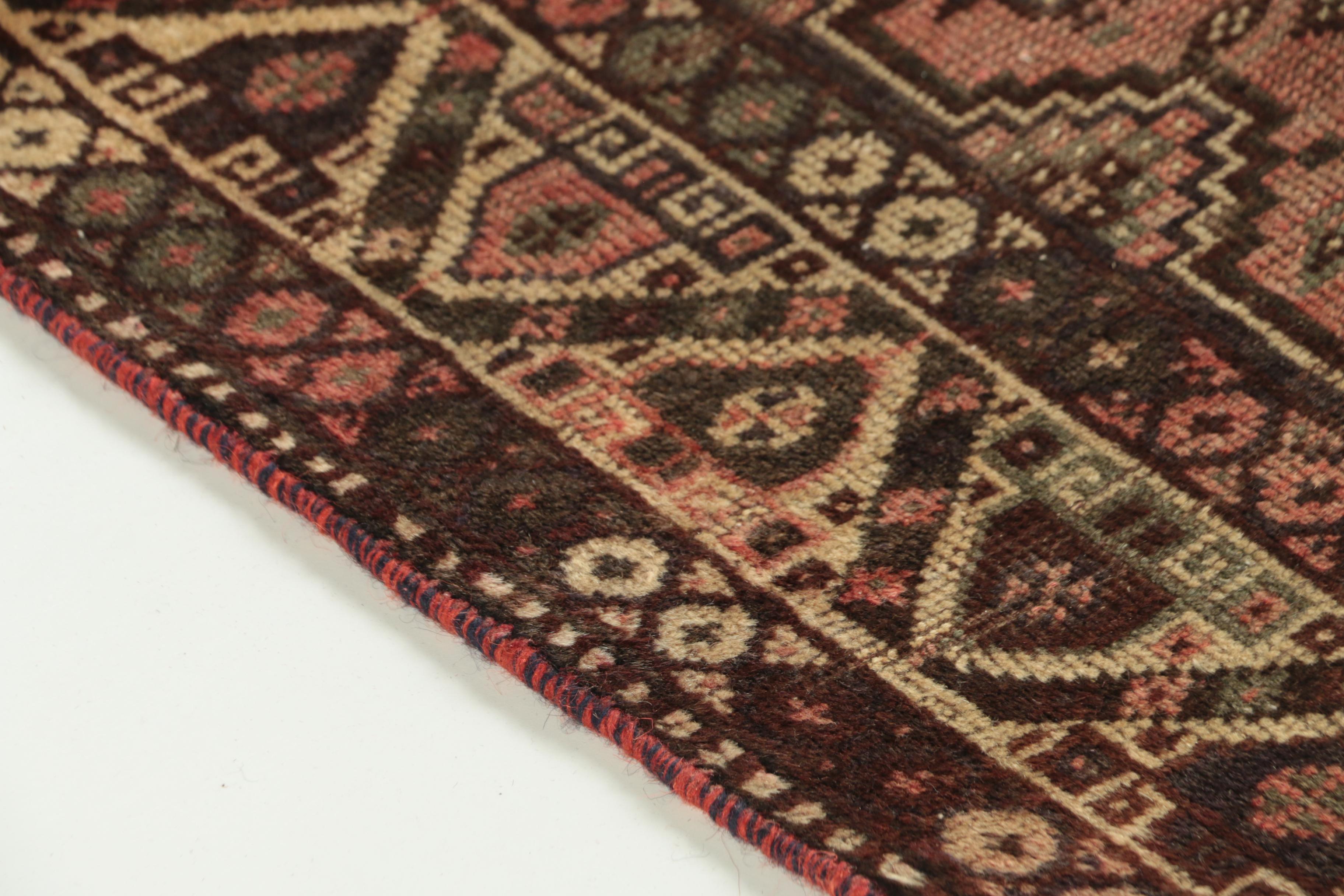 Hand-Knotted Persian Shiraz Pictorial Wool Rug