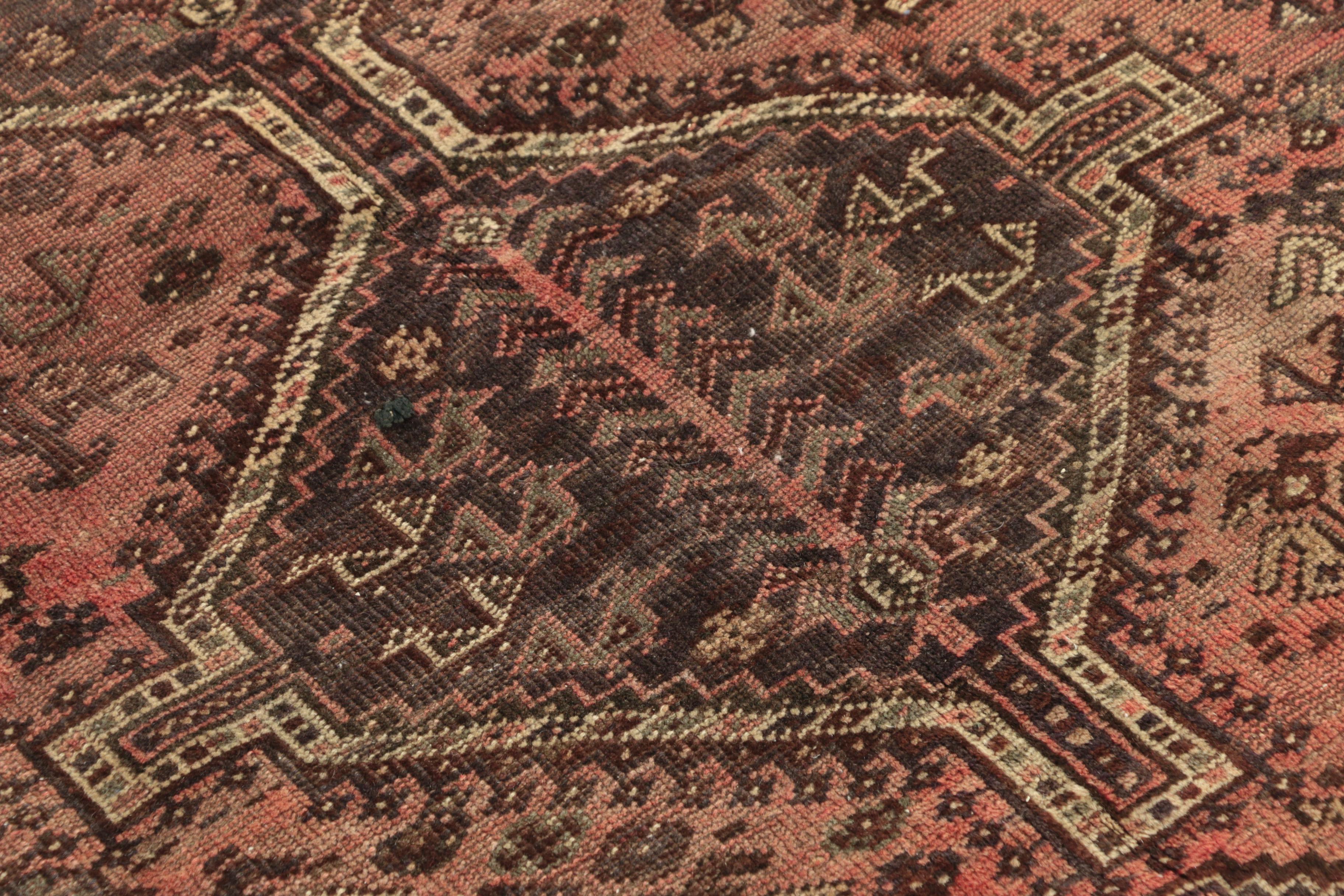 Hand-Knotted Persian Shiraz Pictorial Wool Rug