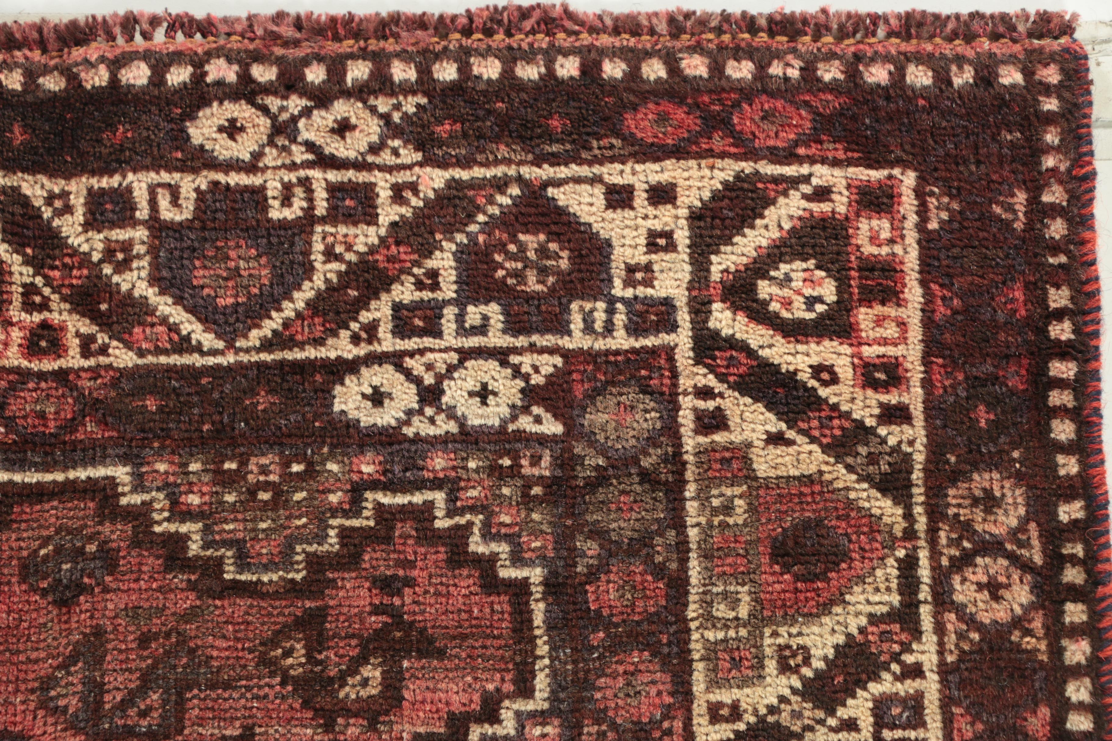 Hand-Knotted Persian Shiraz Pictorial Wool Rug