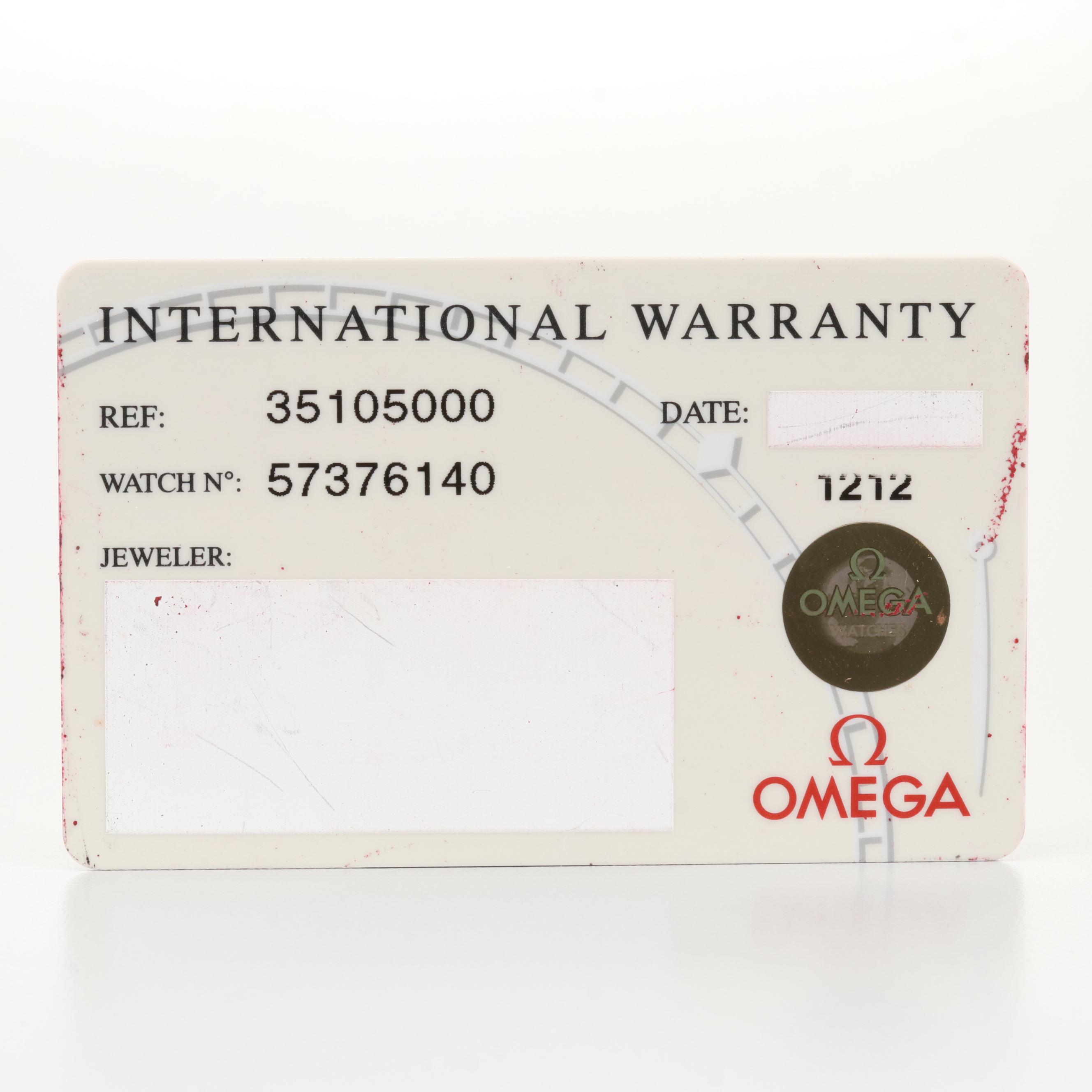 Omega Speedmaster Automatic 35105000 Stainless Steel Watch