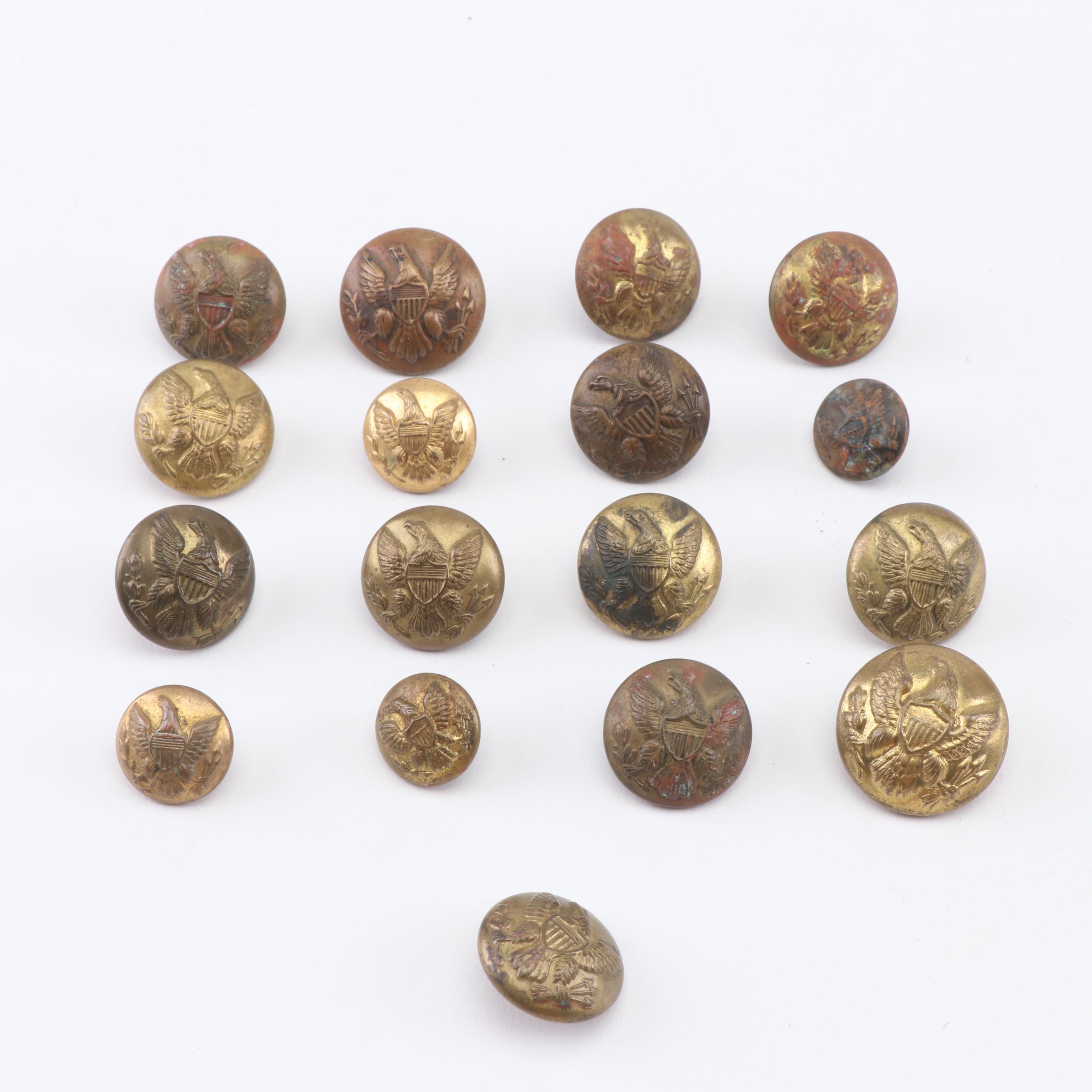 Civil War Era Union Uniform Buttons, including Scoville, Horstmann and Others