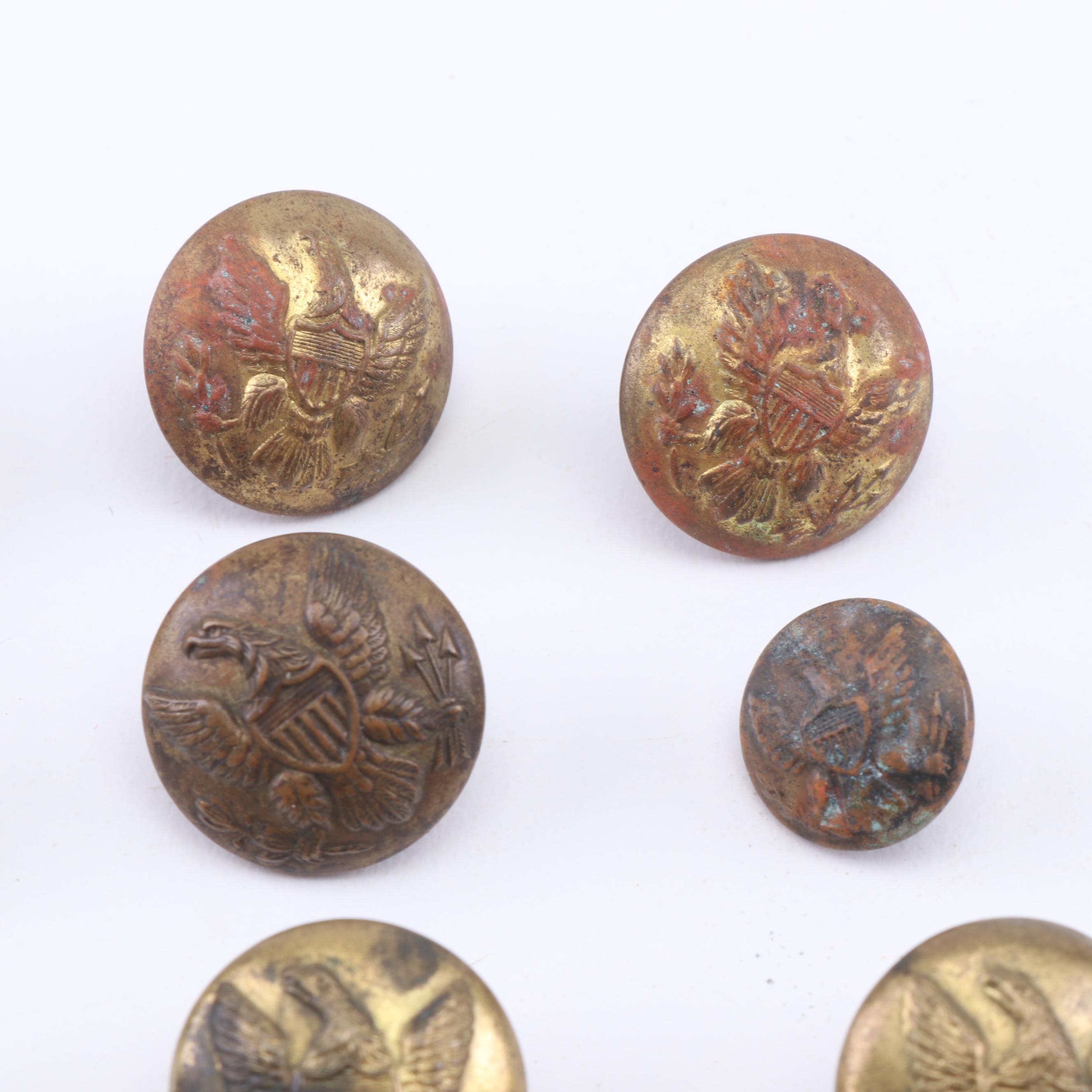 Civil War Era Union Uniform Buttons, including Scoville, Horstmann and Others
