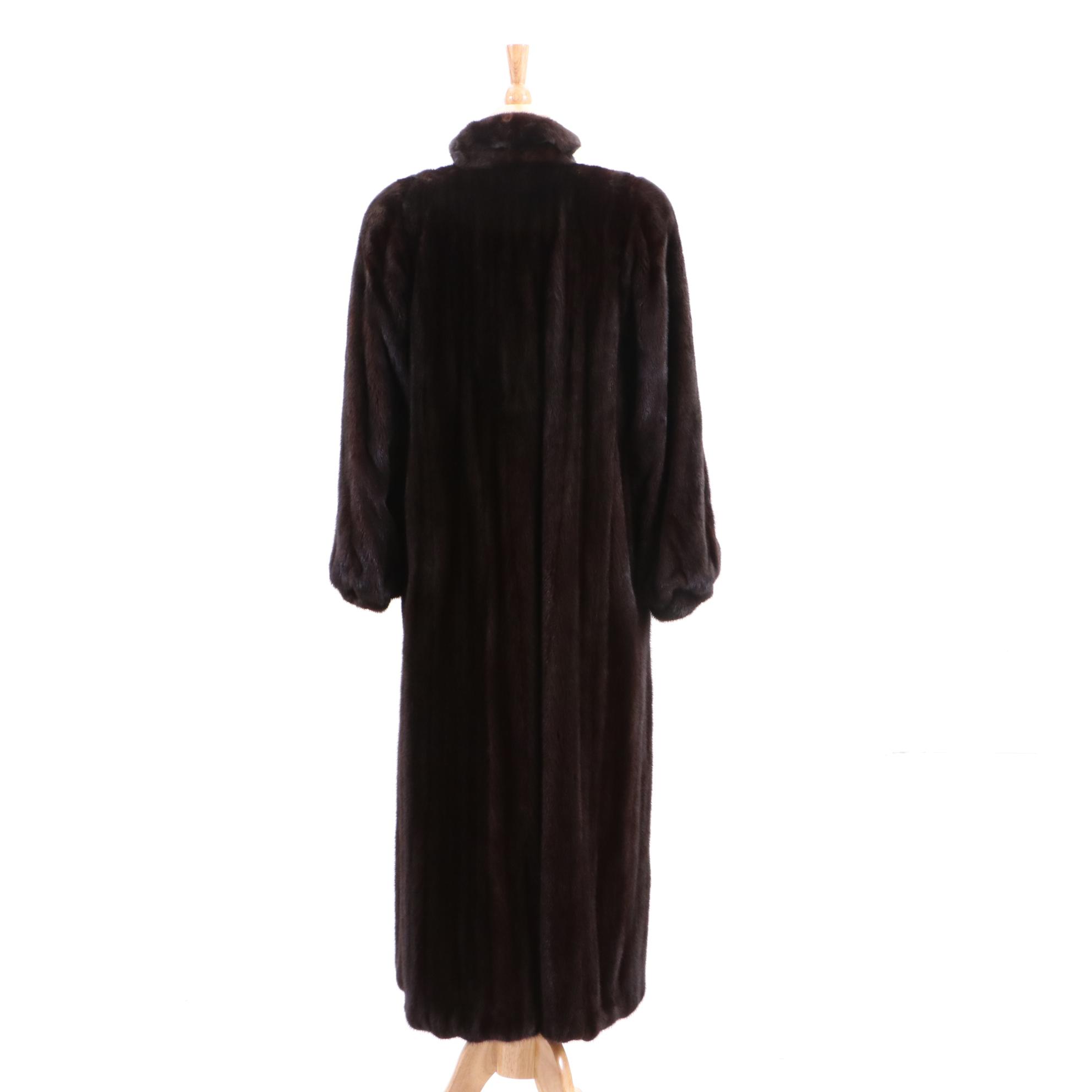 Vintage Blackglama Dark Ranch Mink Fur Coat