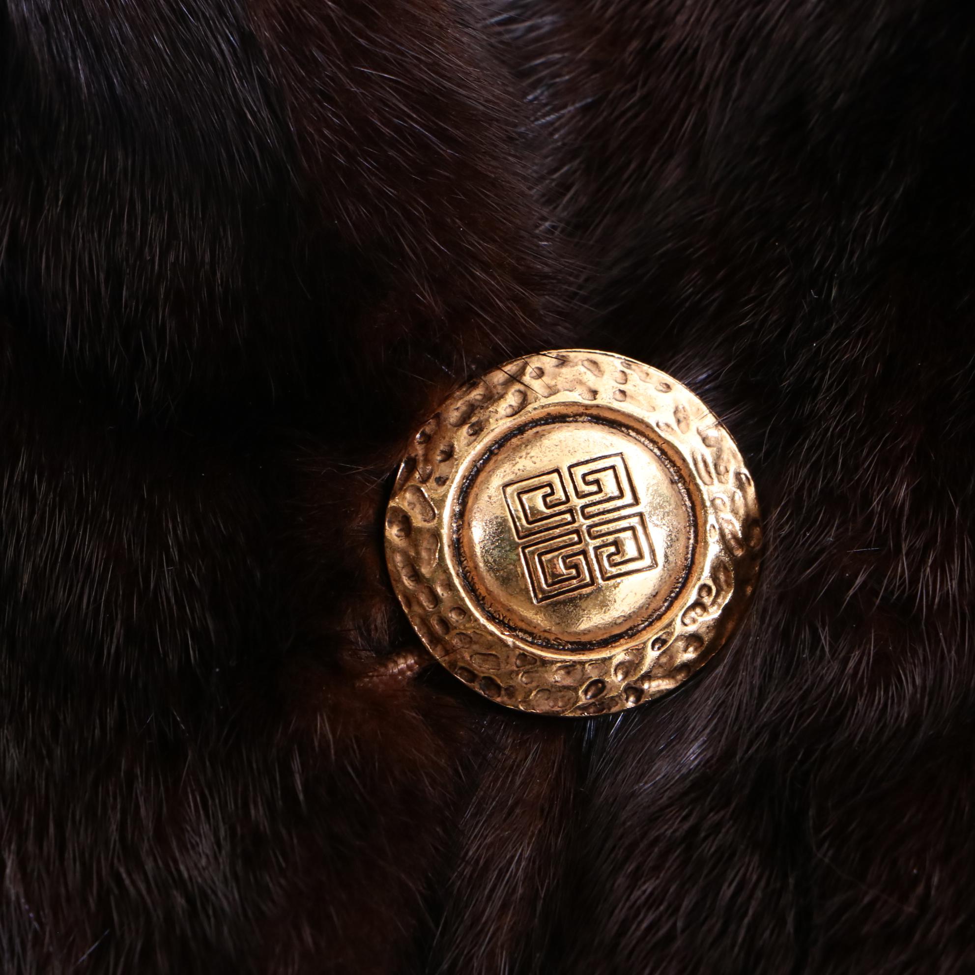 Vintage Blackglama Dark Ranch Mink Fur Coat