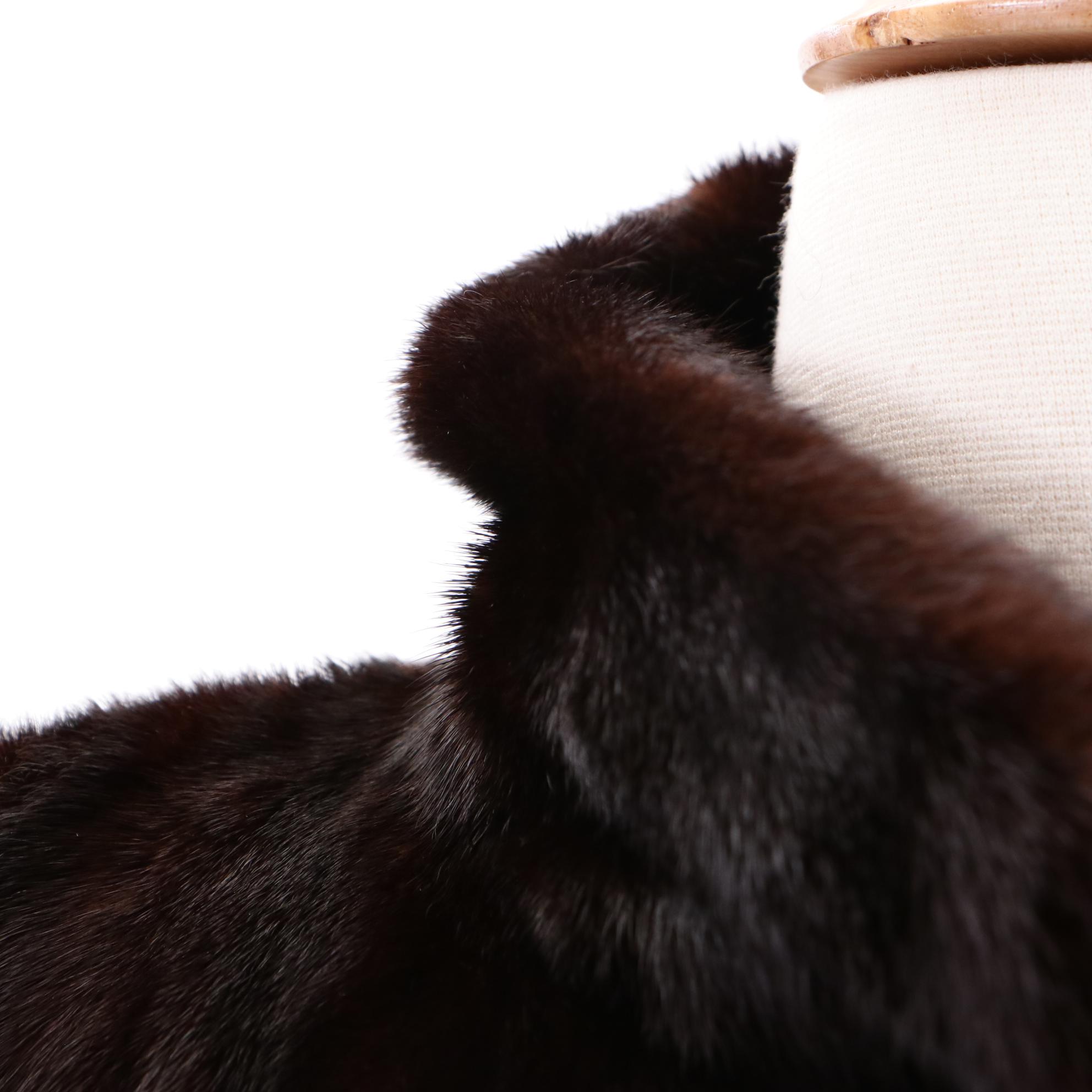 Vintage Blackglama Dark Ranch Mink Fur Coat