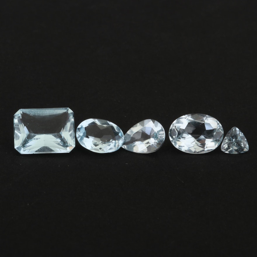 Loose 4.43 CTW Aquamarine Gemstones
