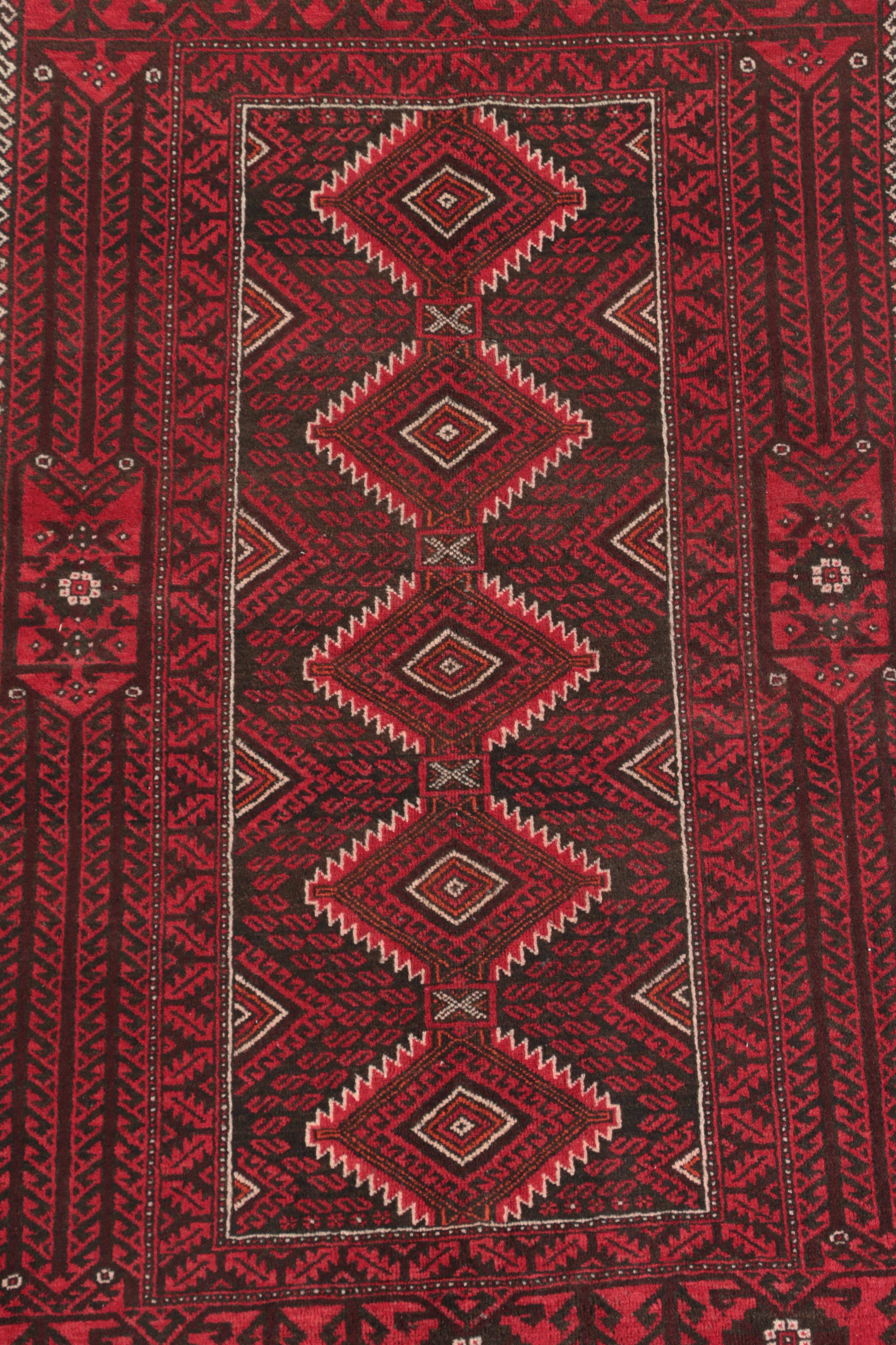 Hand-Knotted Baluch Wool Rug