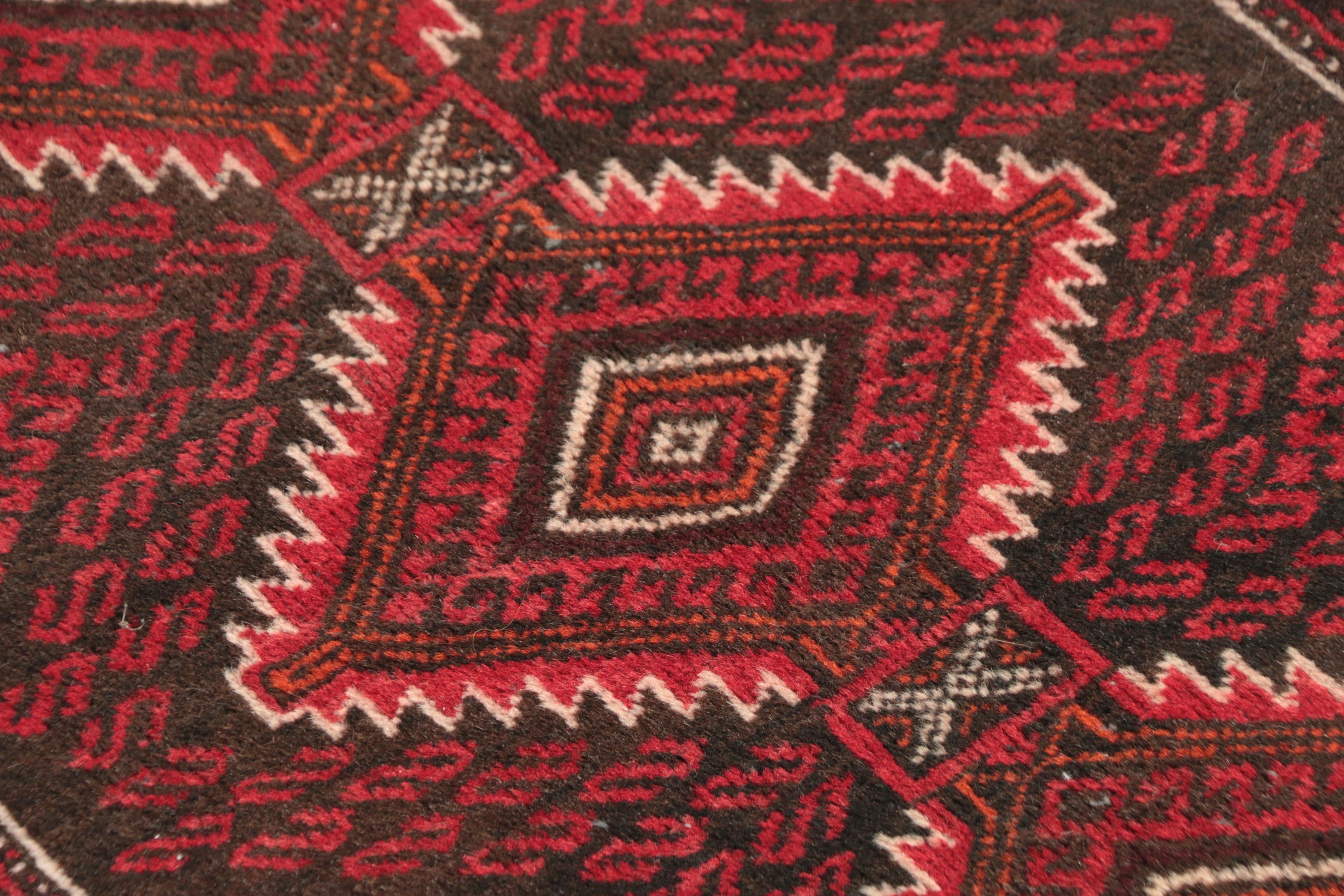 Hand-Knotted Baluch Wool Rug