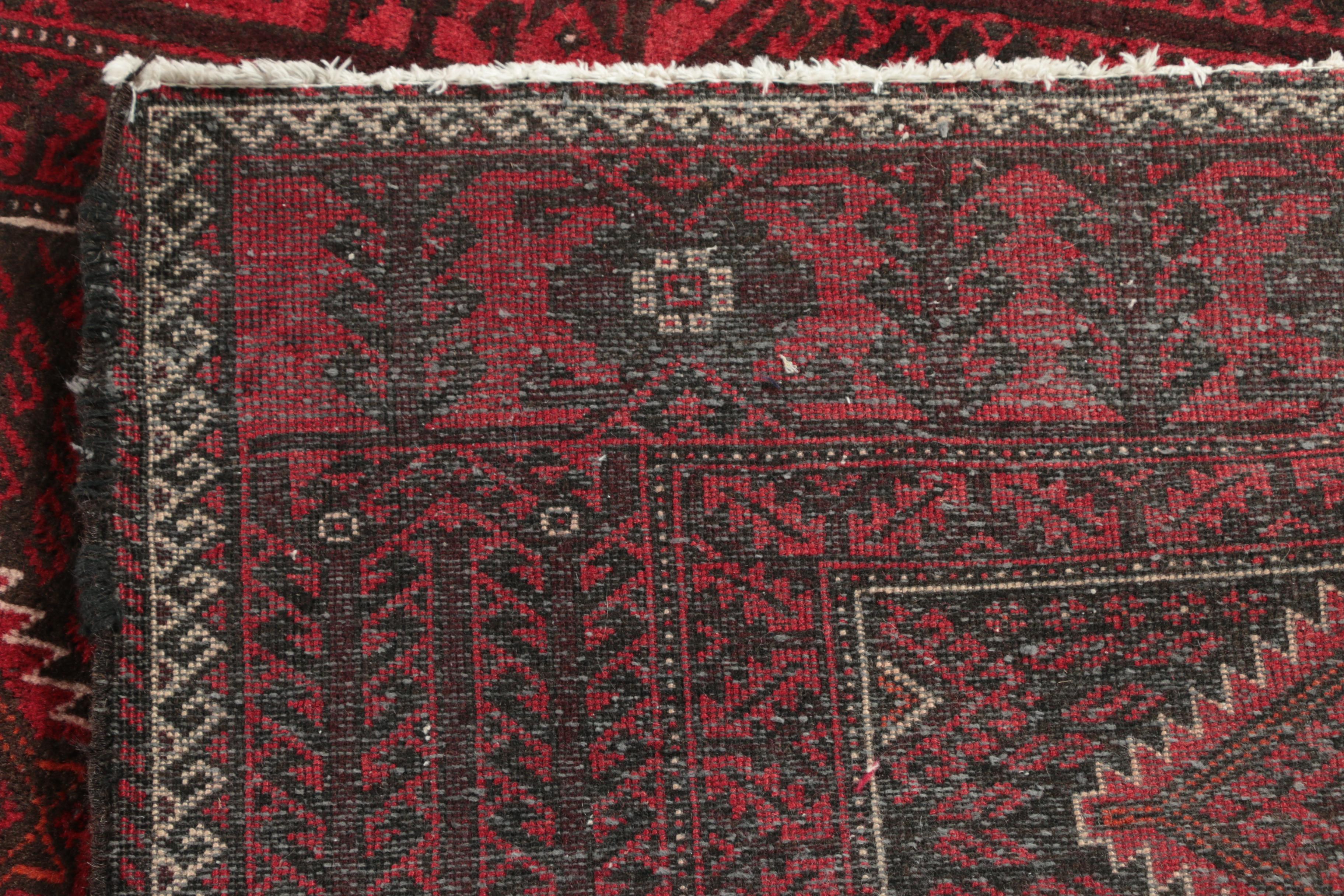 Hand-Knotted Baluch Wool Rug
