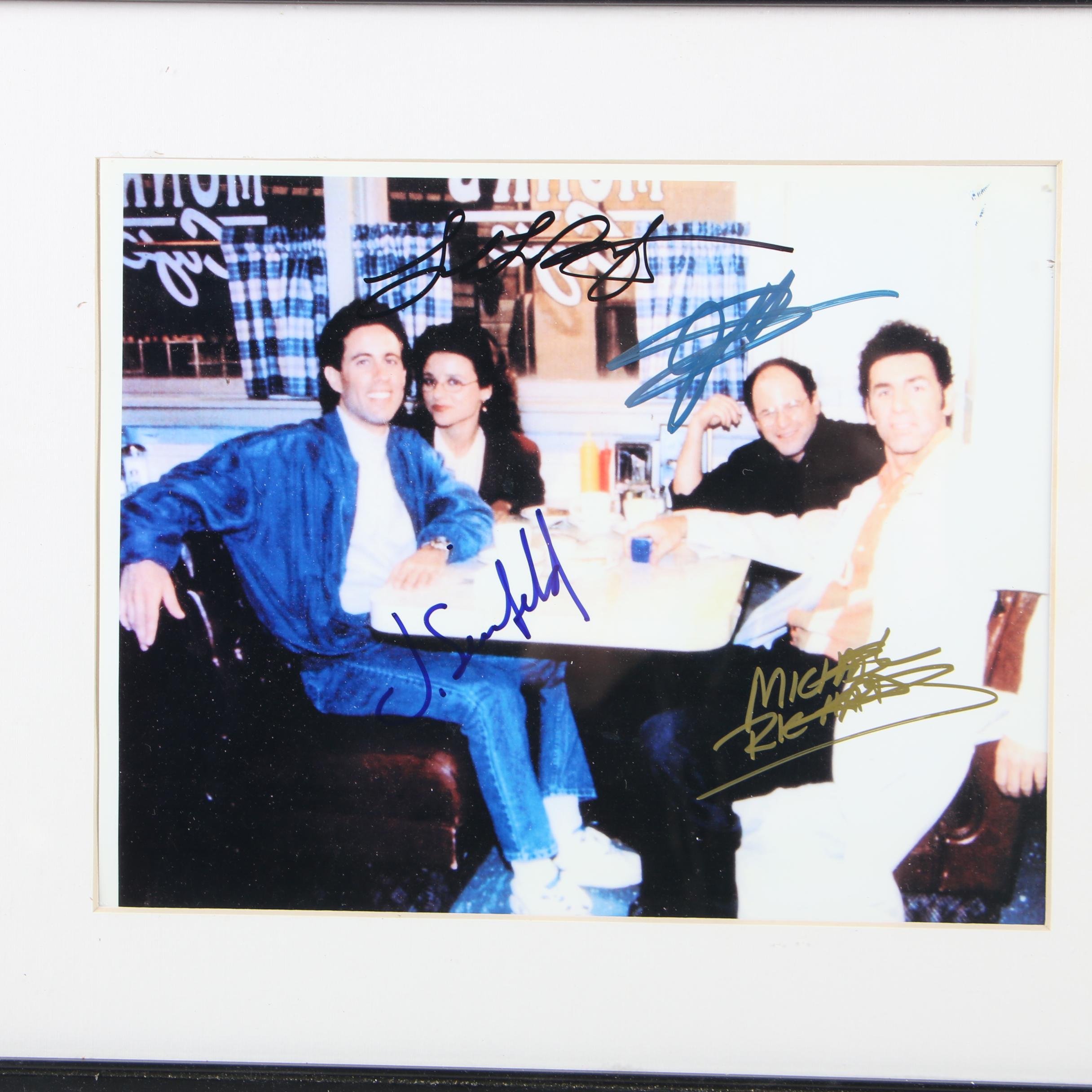"Seinfeld" Autographed Cast Framed Photo