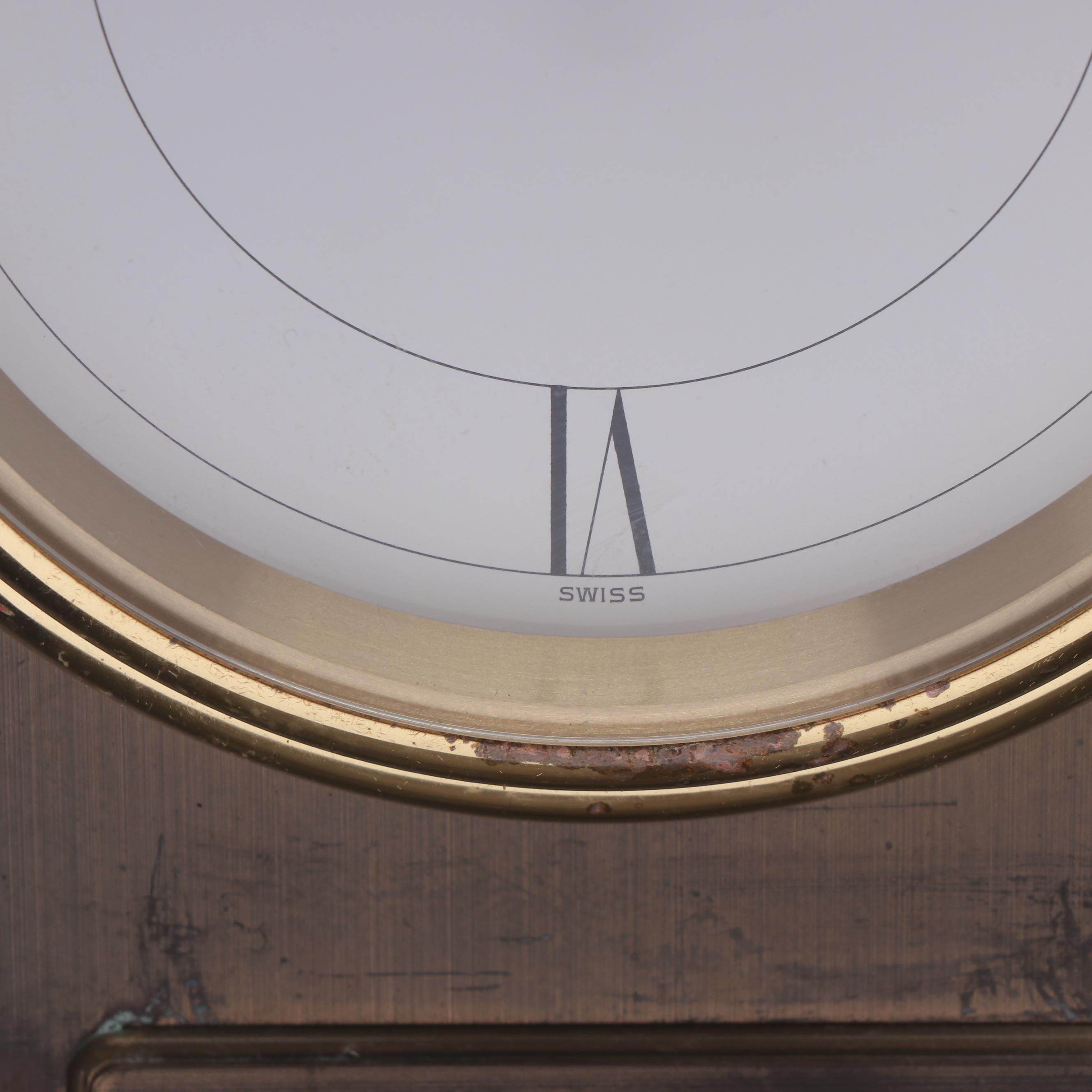 Tiffany & Co. Brass Mantel Clock