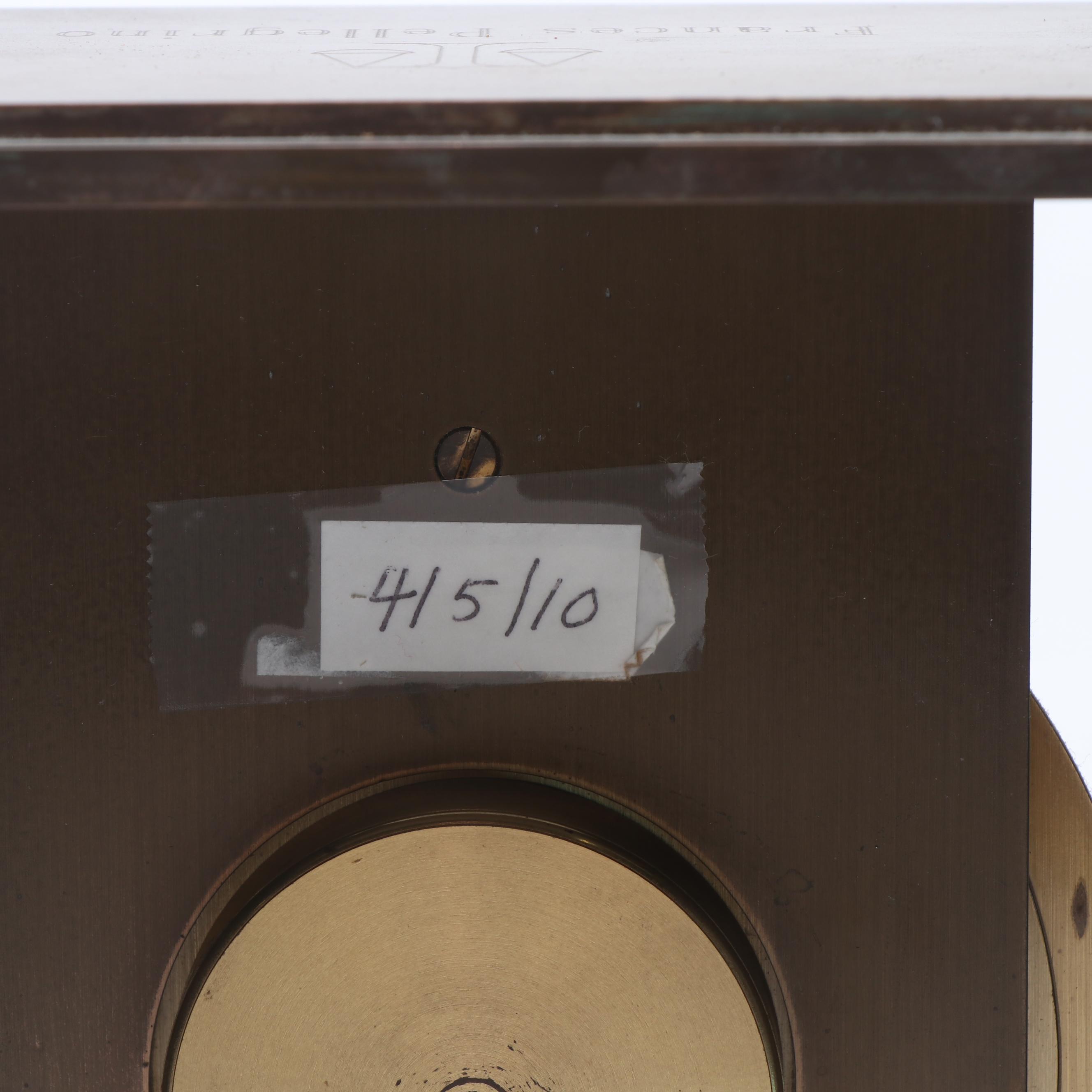 Tiffany & Co. Brass Mantel Clock