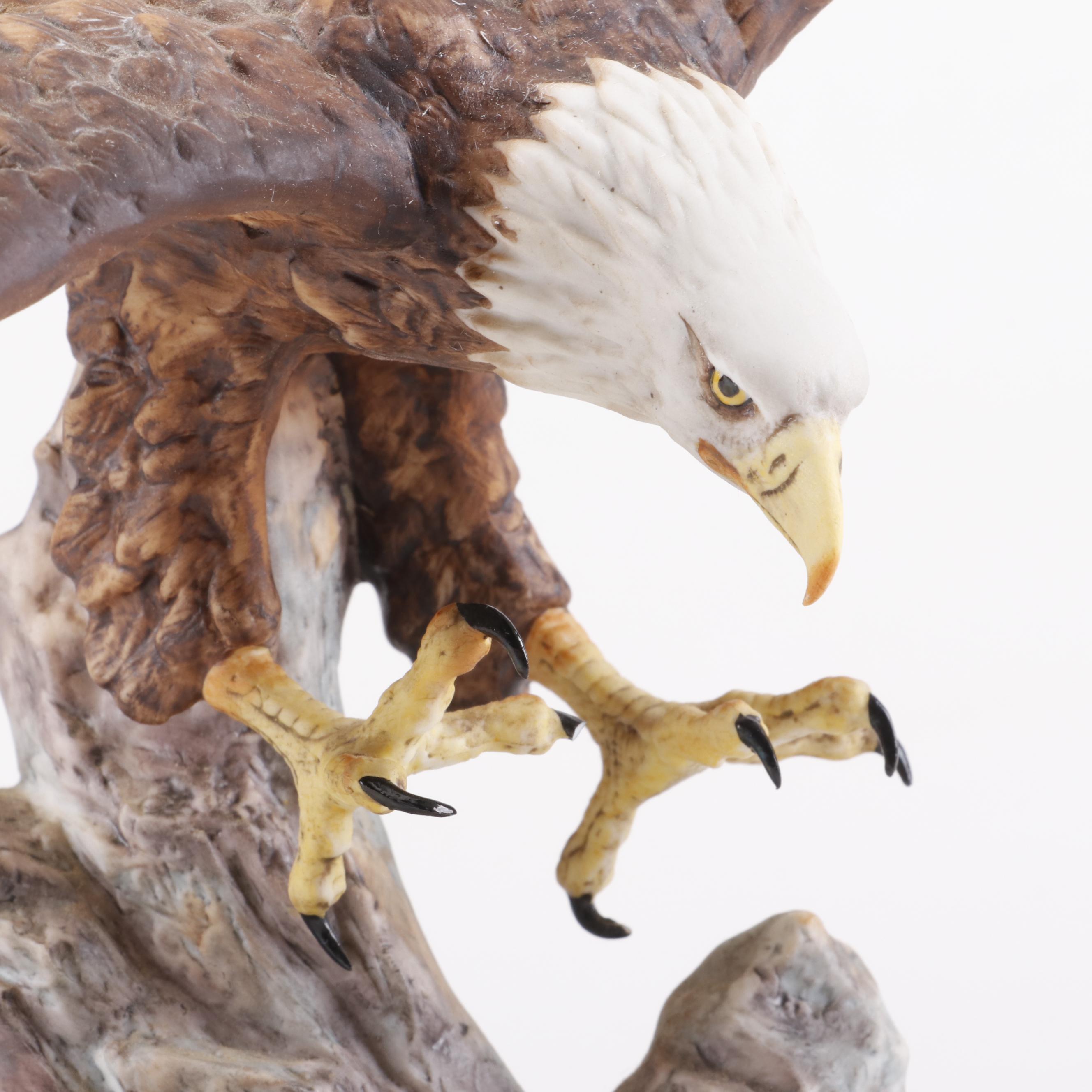 Gorham Gallery Birds "Bald Eagle" Porcelain Sculptures