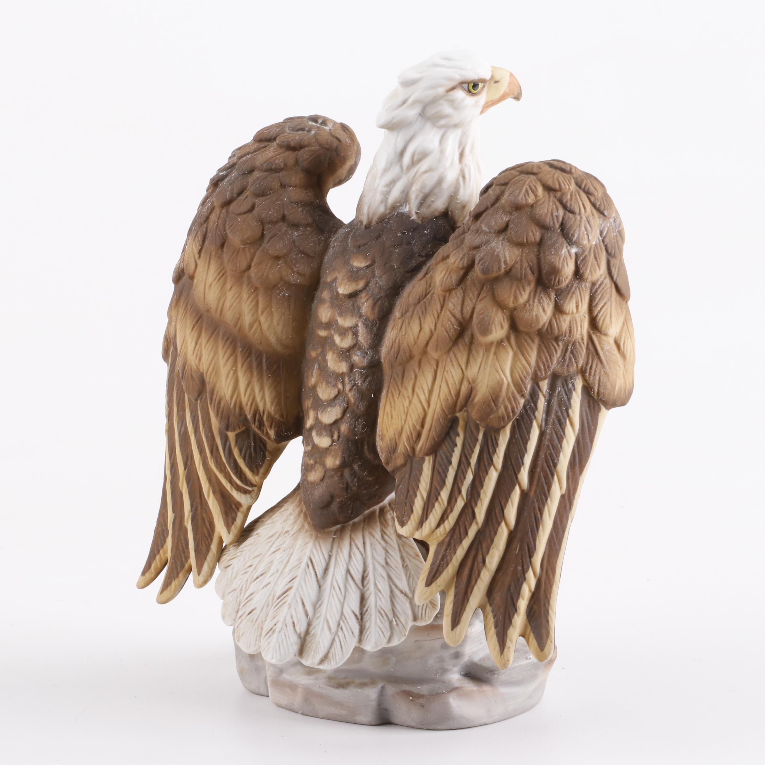 Gorham Gallery Birds "Bald Eagle" Porcelain Sculptures