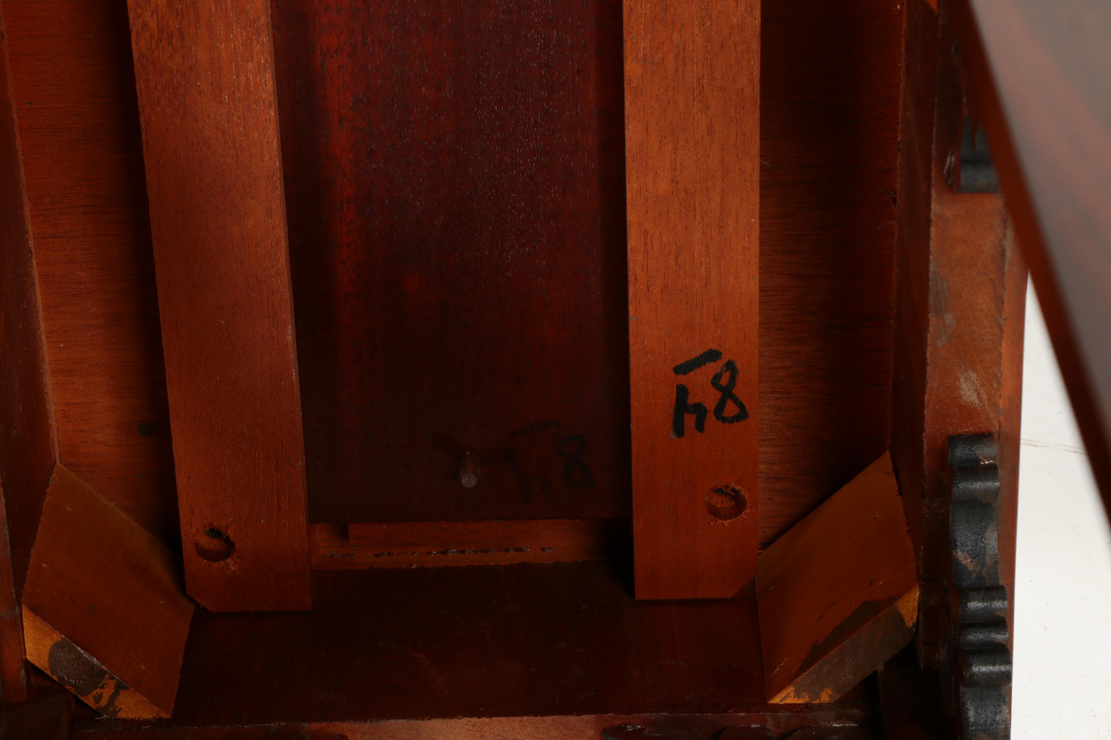 Chinese Chippendale Style Wooden End Table Pair, 20th Century