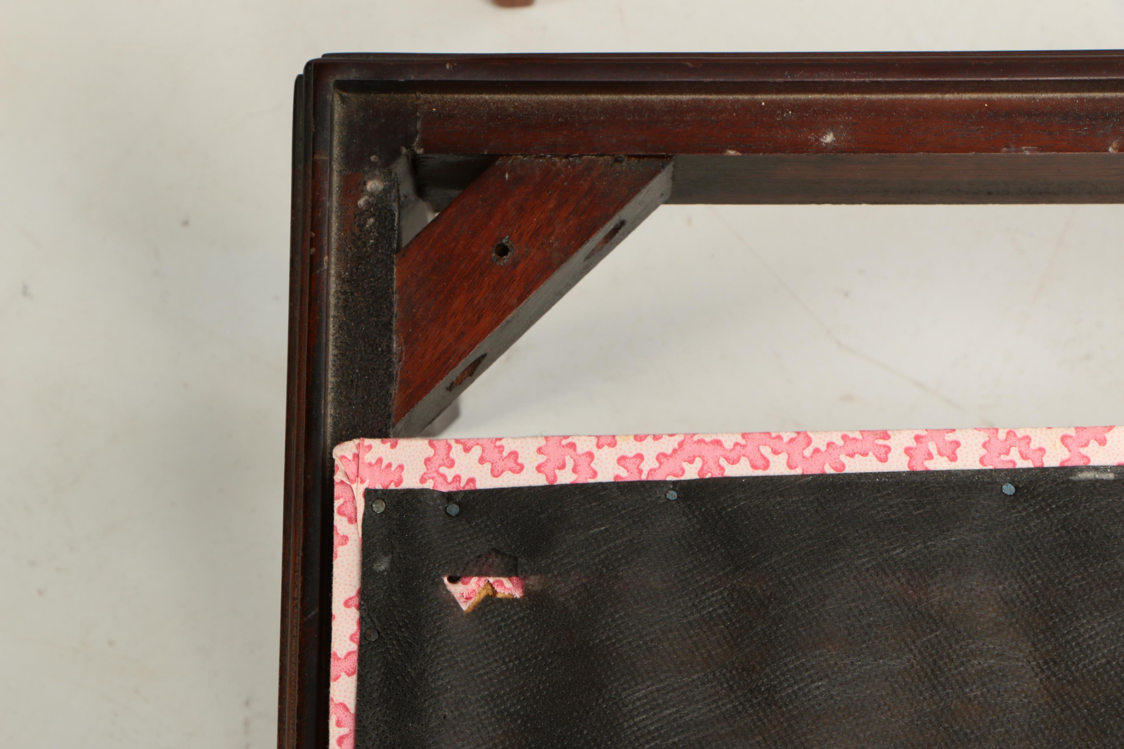 Matching Upholstered Armchair, Footstool, and Chair, 20th Century