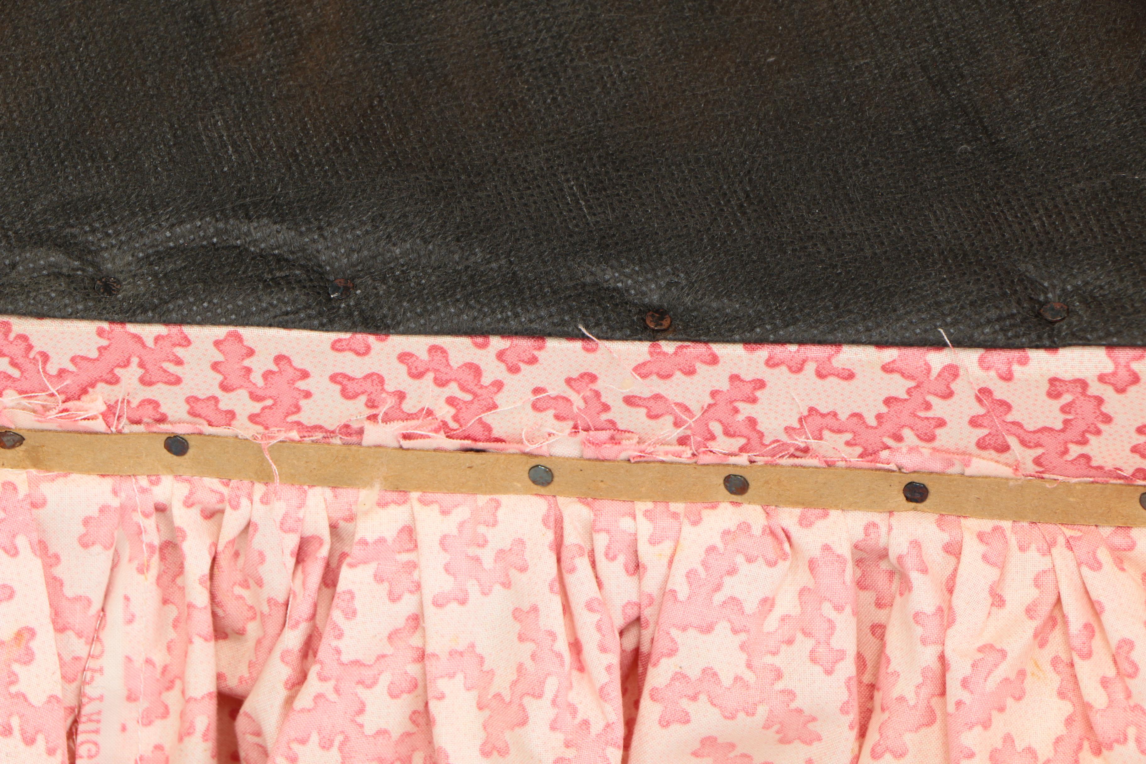 Matching Upholstered Armchair, Footstool, and Chair, 20th Century