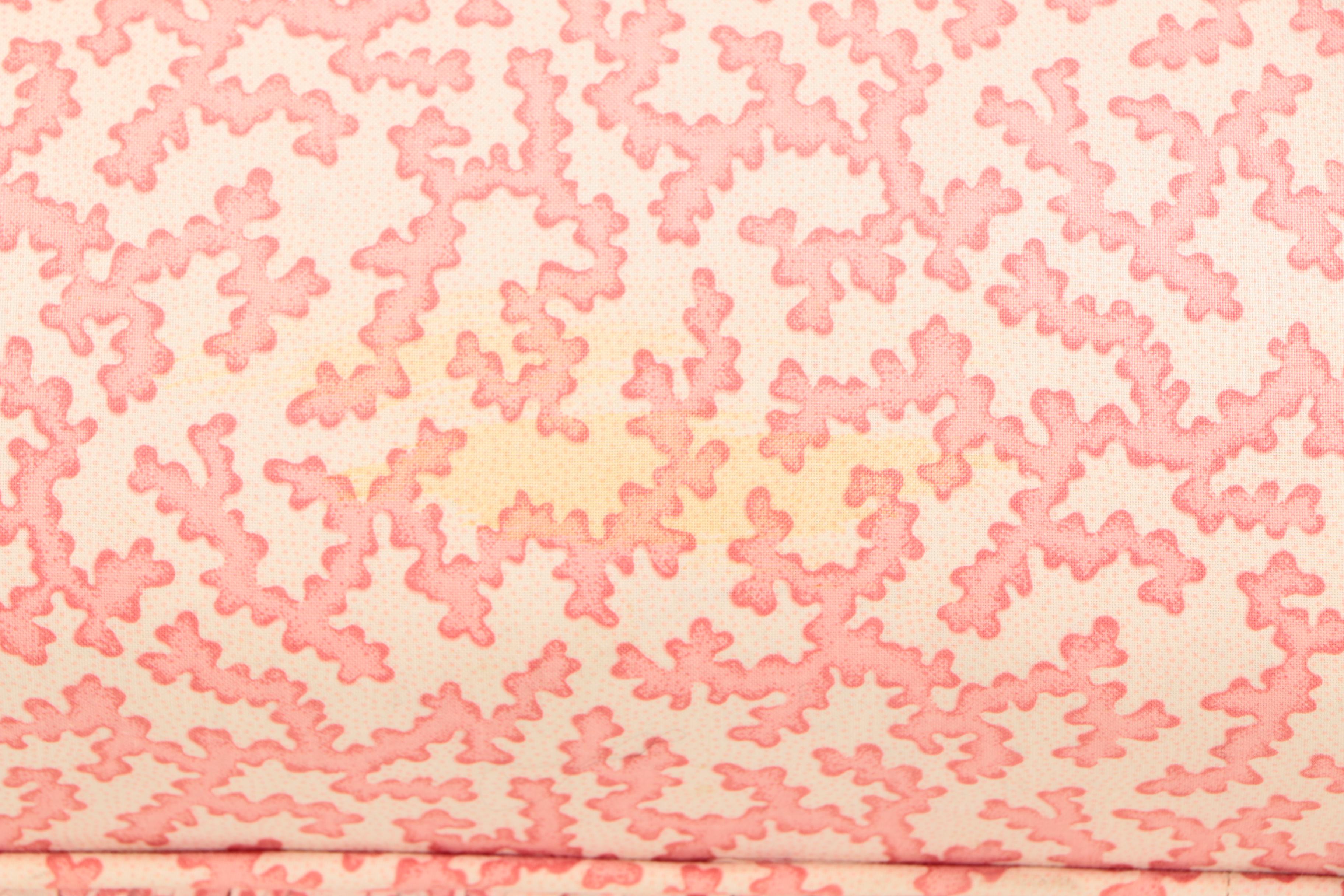 Matching Upholstered Armchair, Footstool, and Chair, 20th Century