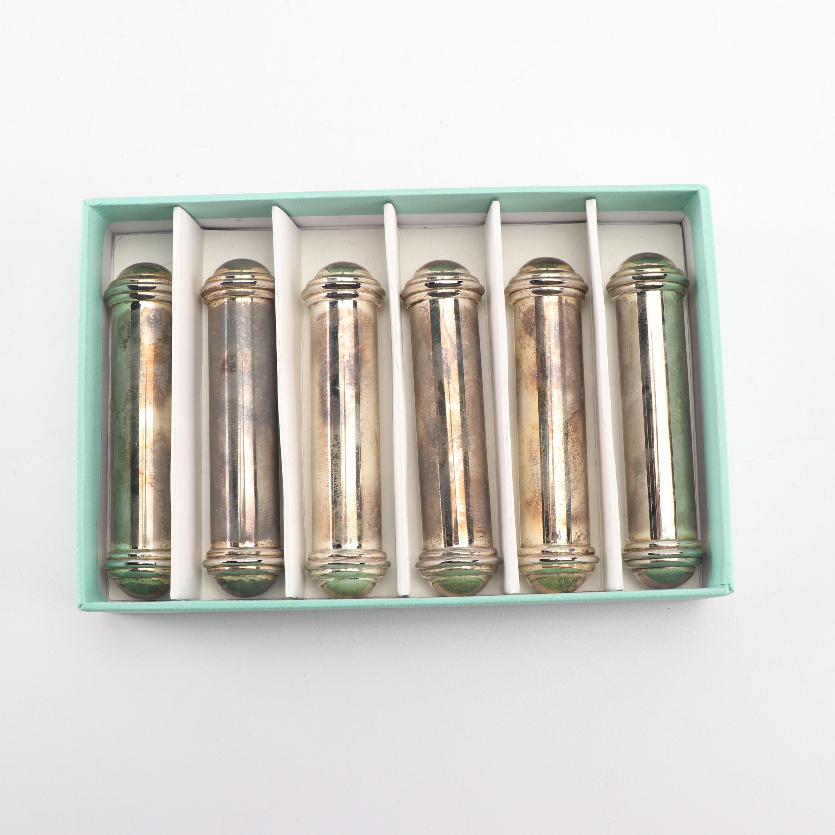 Ercuis Saint Hilaire Collection Silver Plate Knife Rest Sets