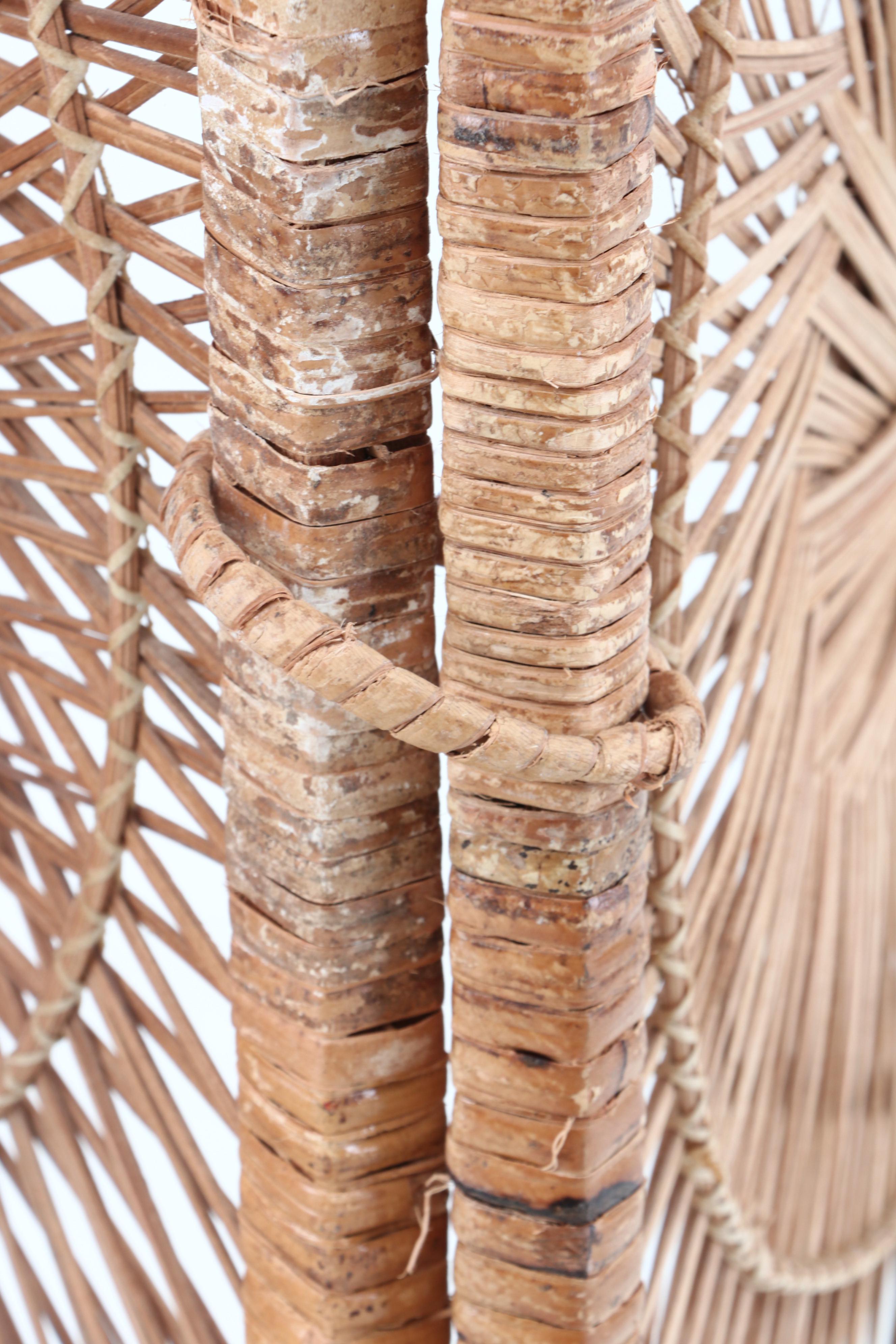 3-Panel Wicker Room Screen