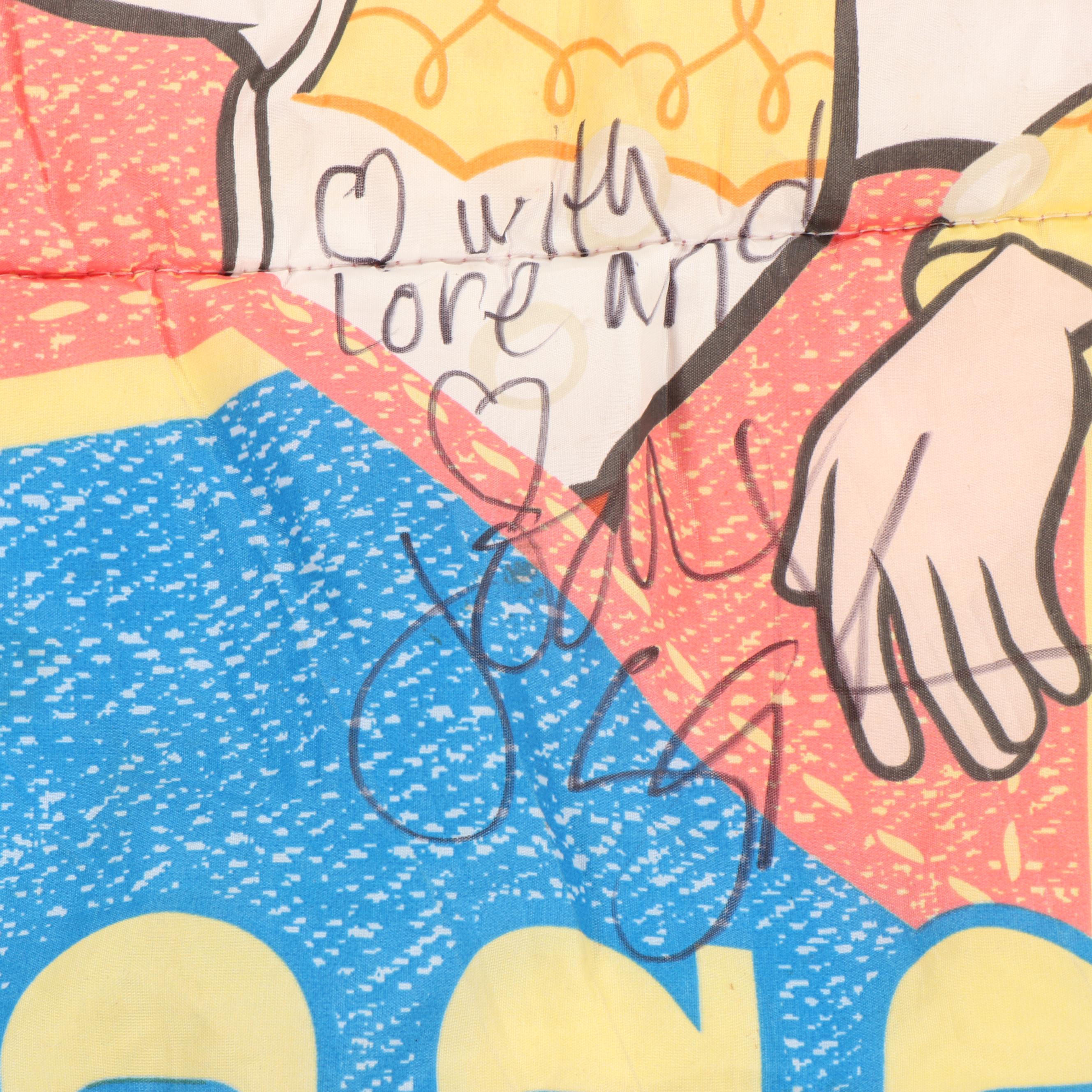 Disney Pixar Toy Story Sleeping Bag signed by Joan Cusack