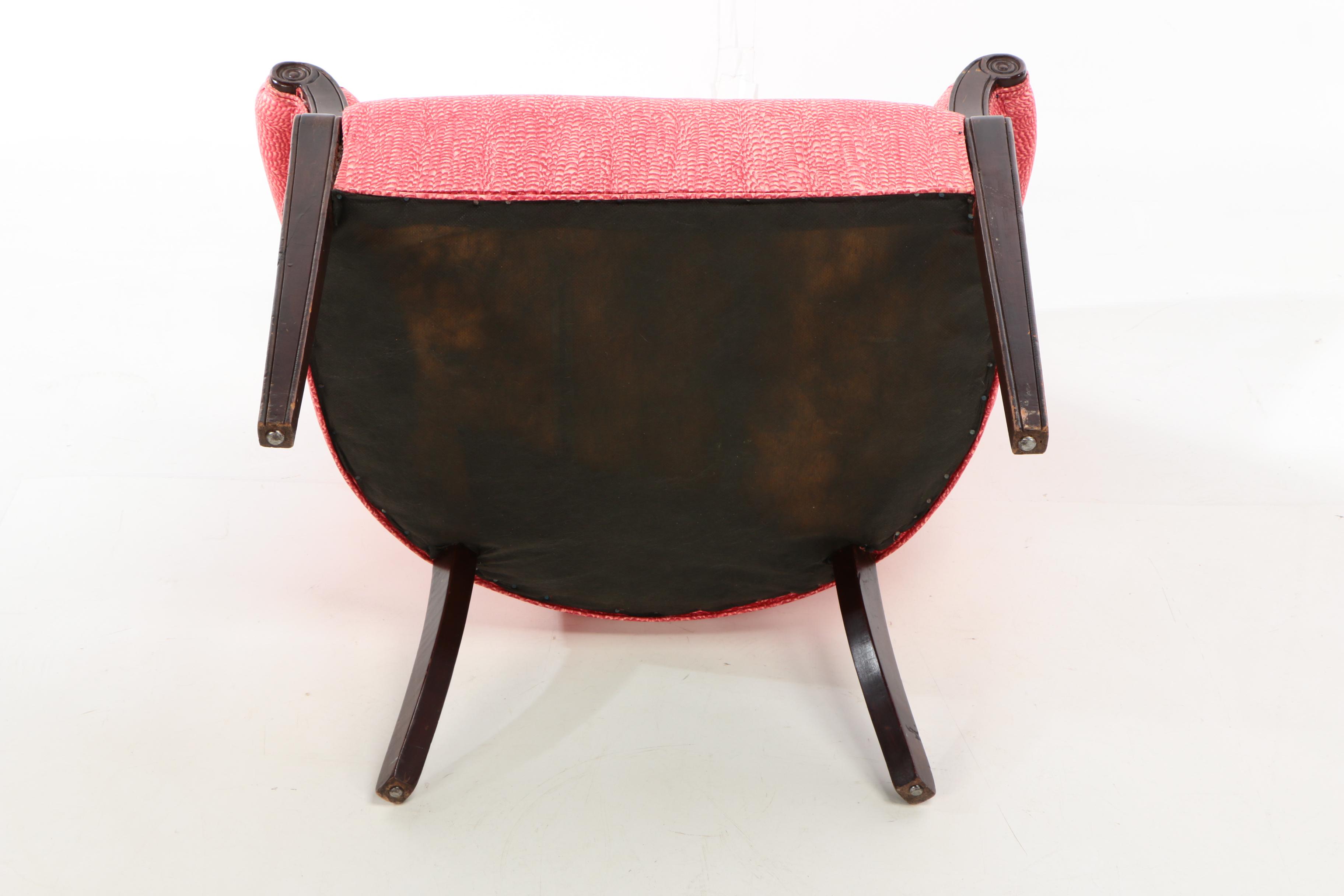 Upholstered Channel Back Chairs, 20th Century