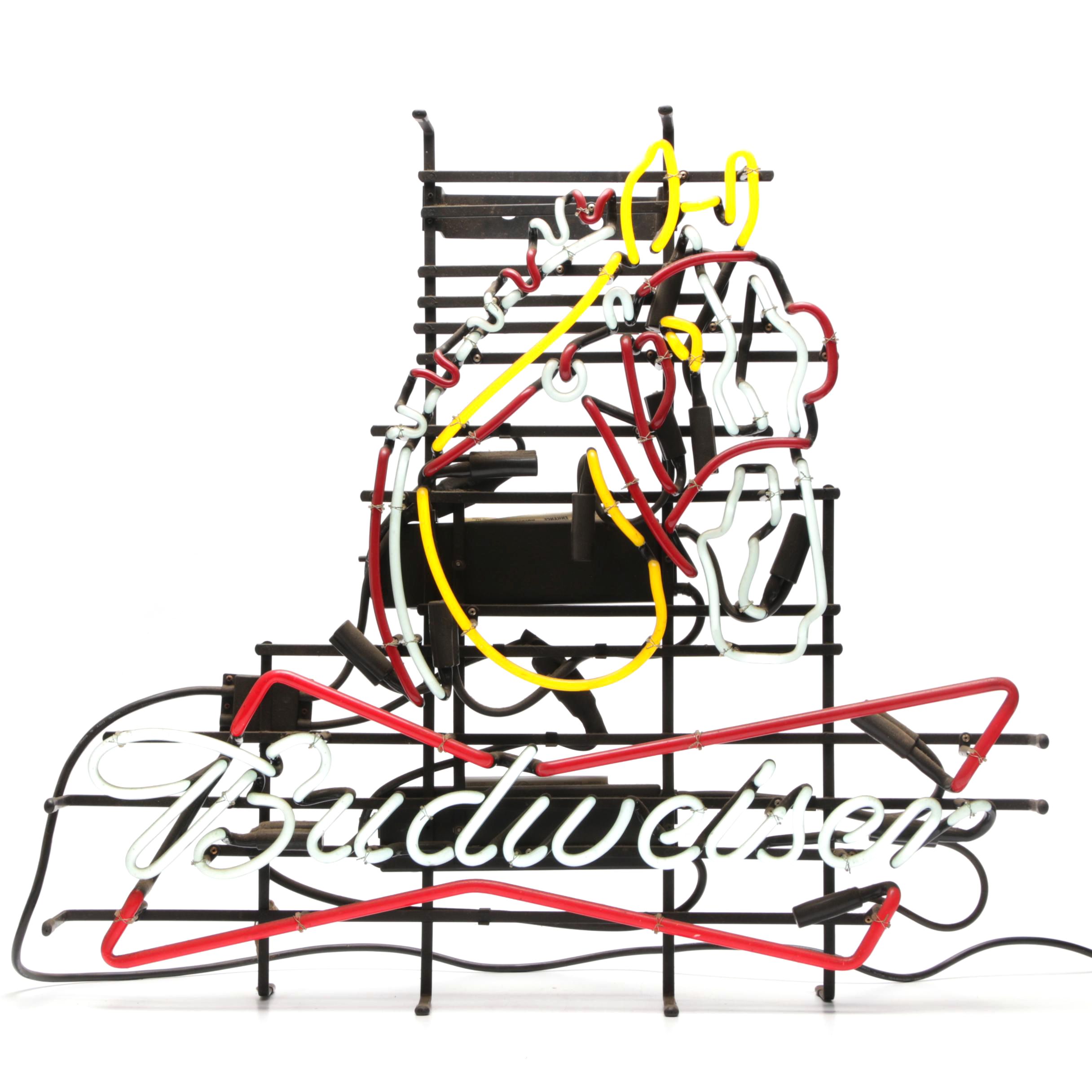 Budweiser Clydesdale Neon Beer Sign