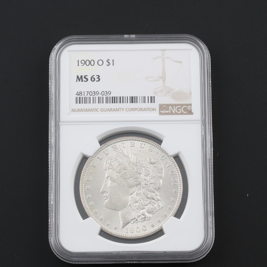 NGC Graded MS63 1900-O Silver Morgan Dollar