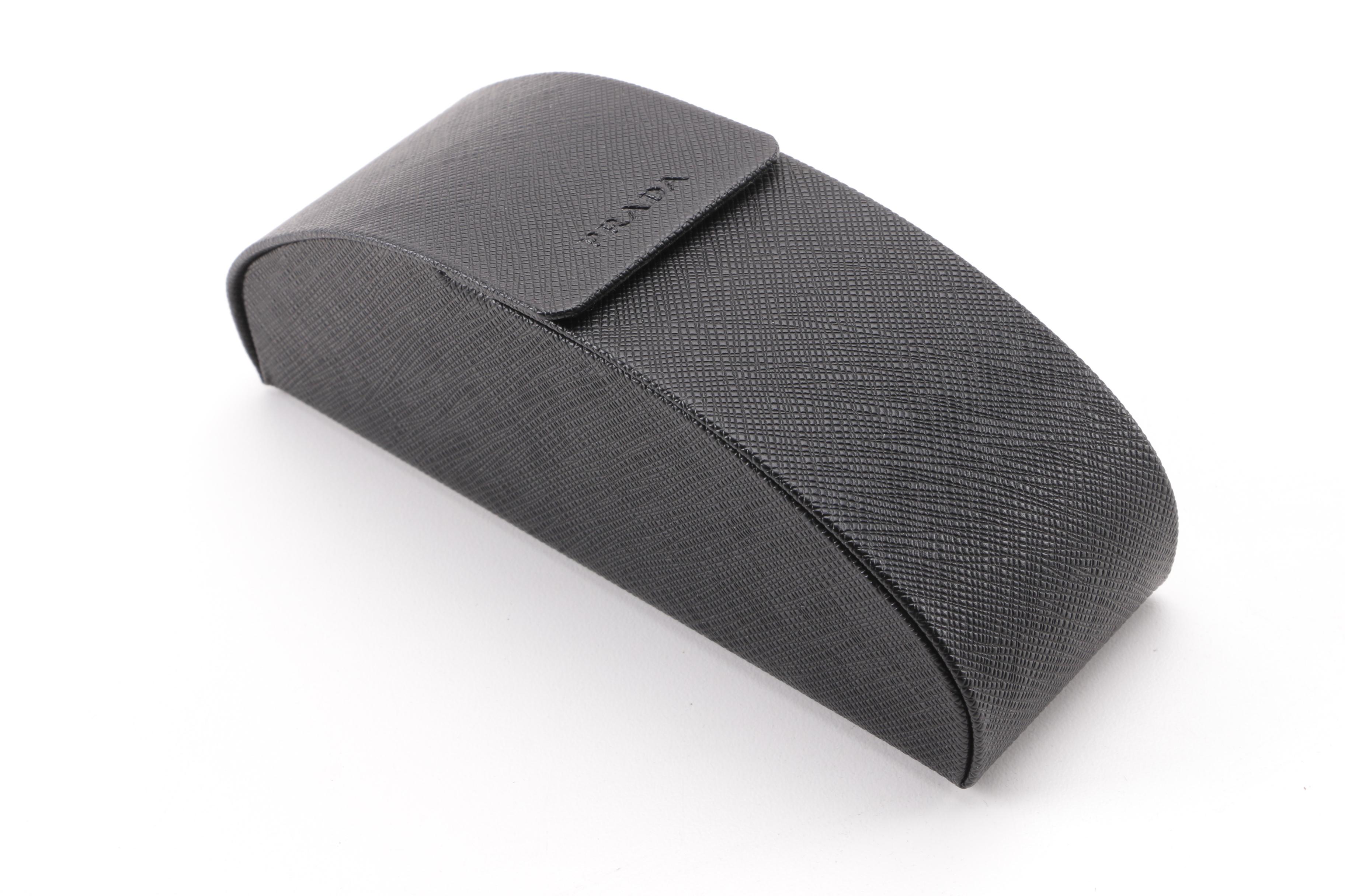 Prada SPR 19U Red and Black Sunglasses with Case, Made in Italy