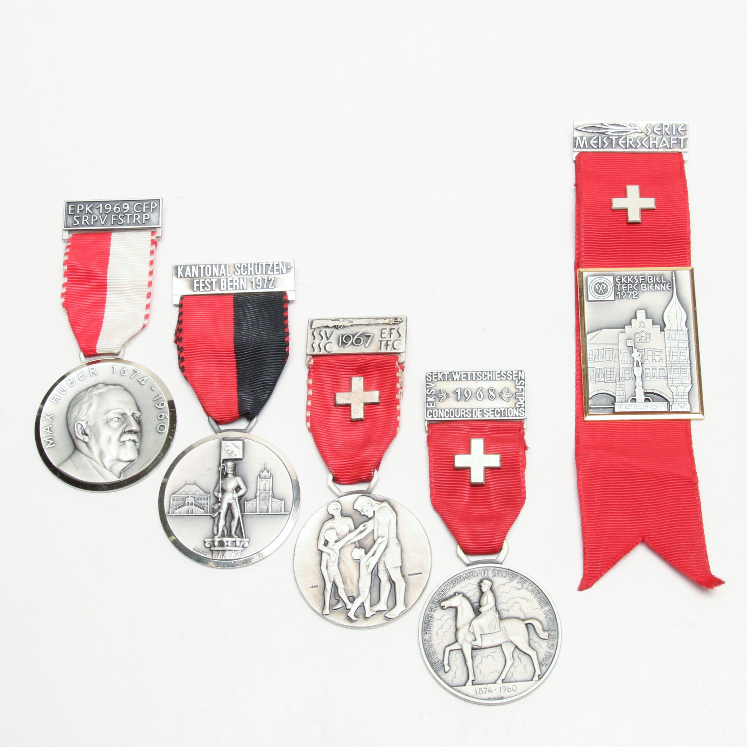 1960s-1970s Swiss Participation Presentation Medals