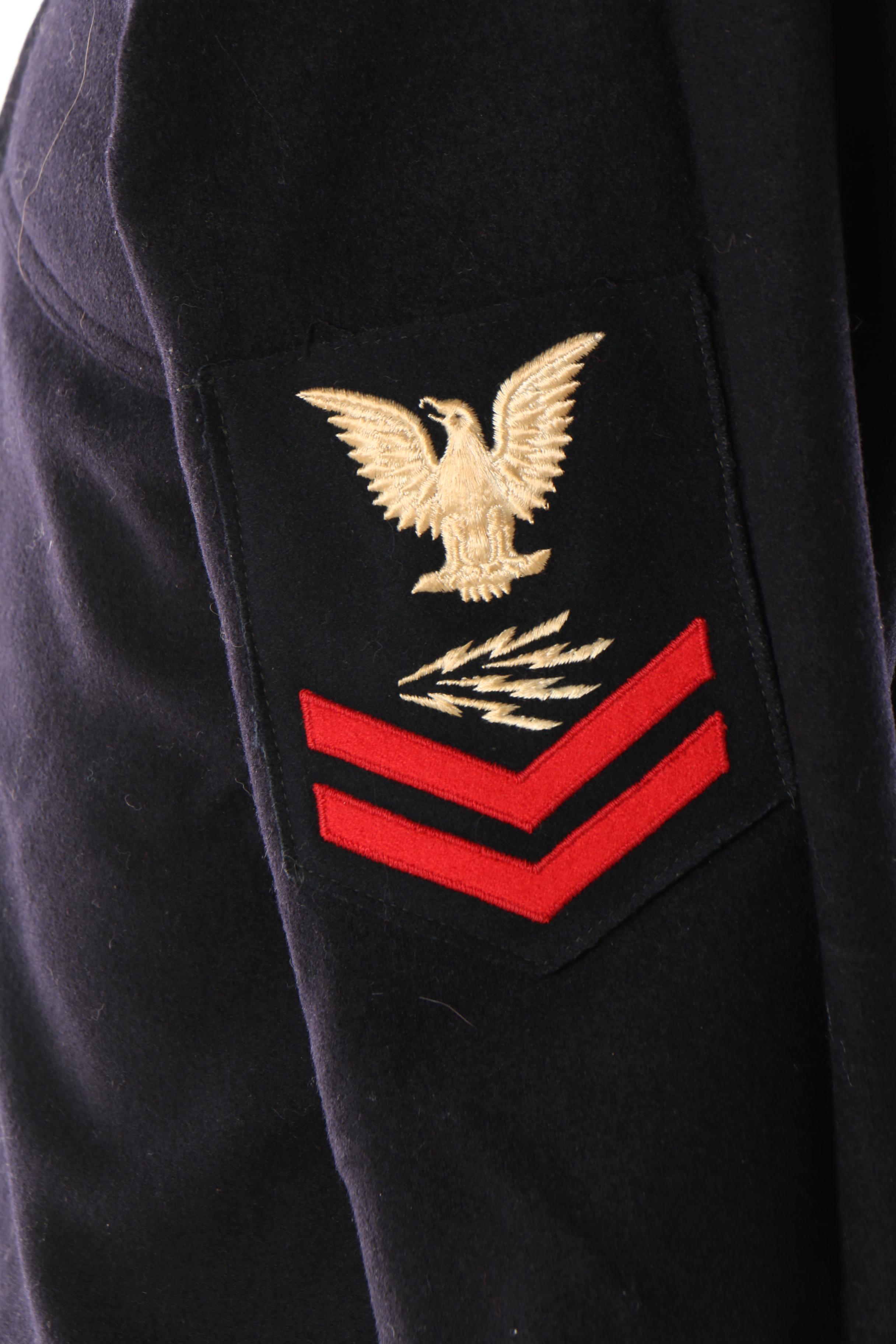 Men's Circa 1950 Seafarer United States Navy Wool Jumper Uniform with Insignia