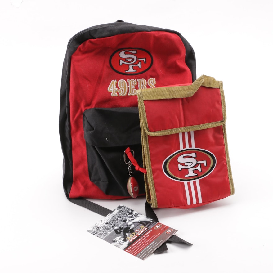 San Francisco 49ers Day Pack, Insulated Drink Sack and Fan Day Ticket