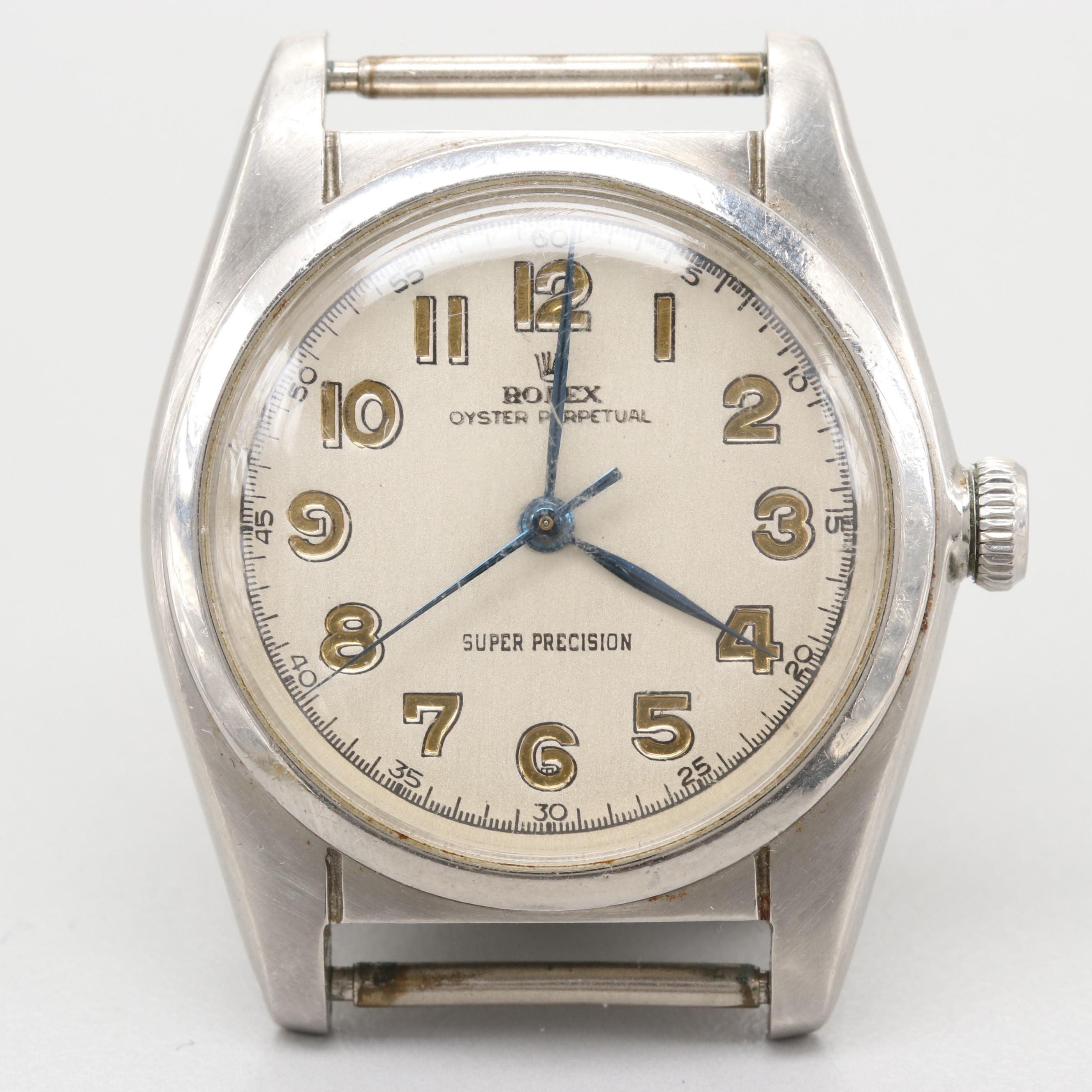 Vintage Rolex Oyster Perpetual Automatic Watch With Bubble Back, 1948