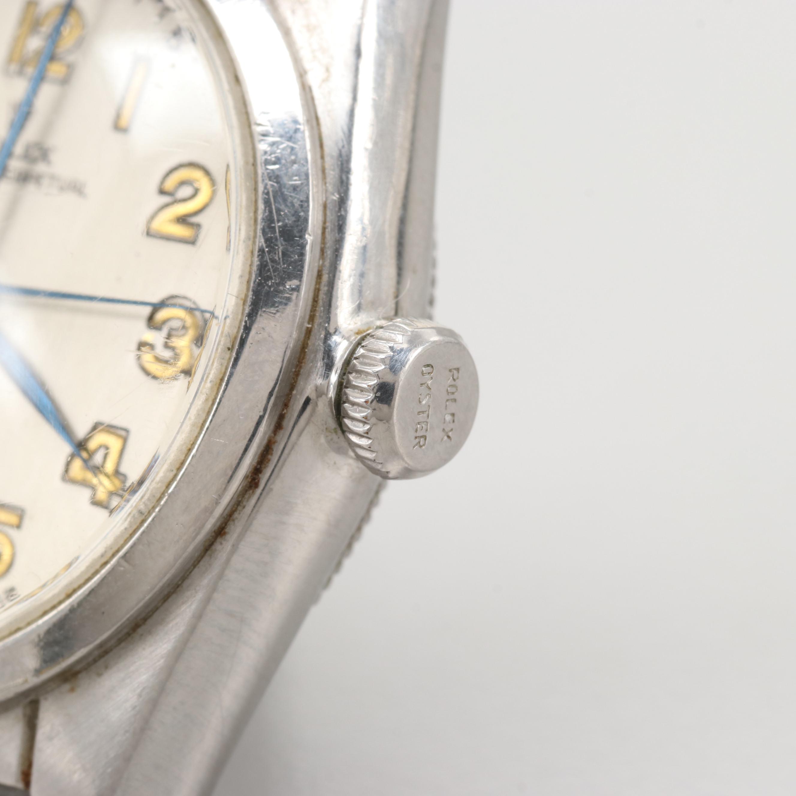 Vintage Rolex Oyster Perpetual Automatic Watch With Bubble Back, 1948