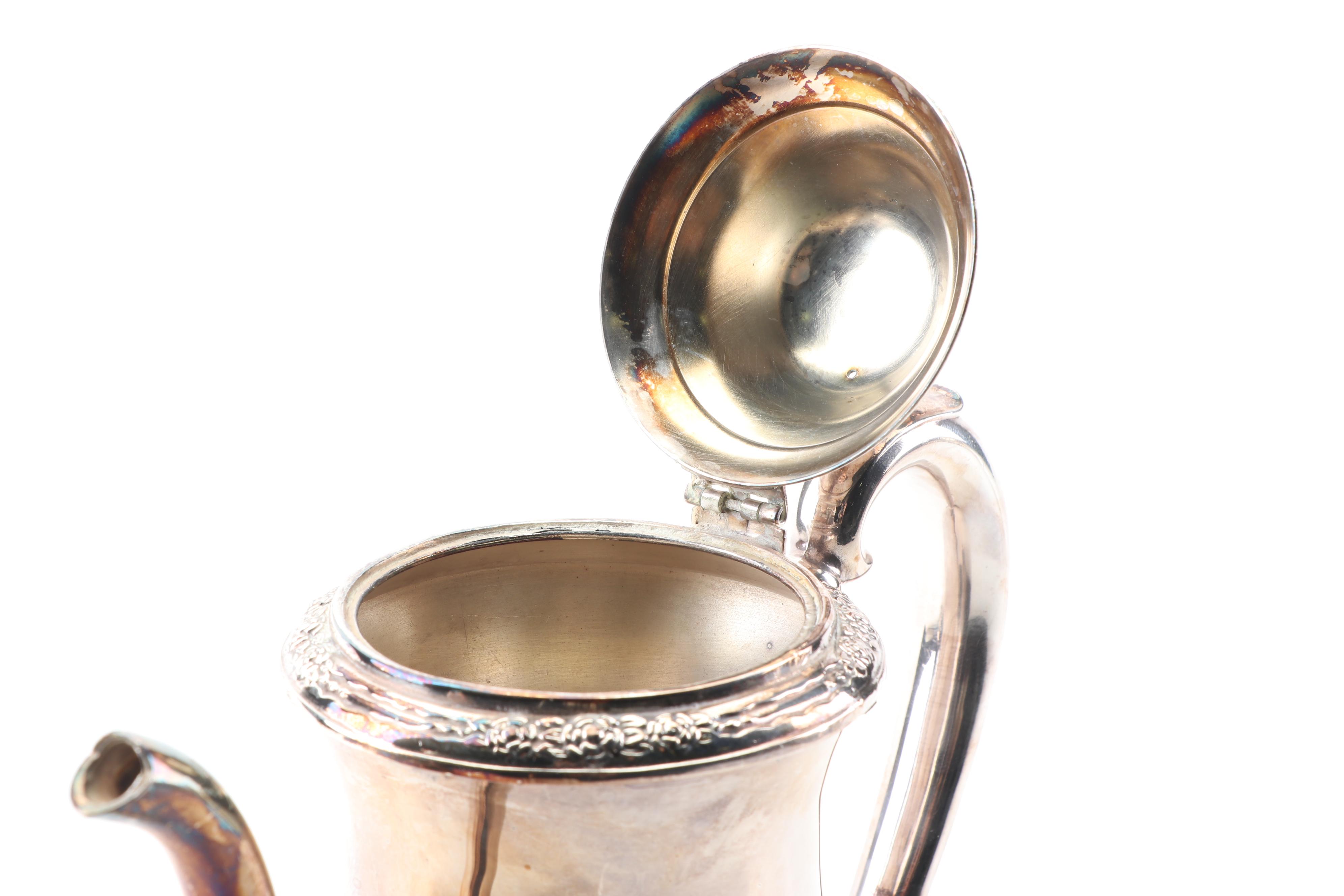 International Silver Co. "Camille" Silver Plate Tea and Coffee Service Set