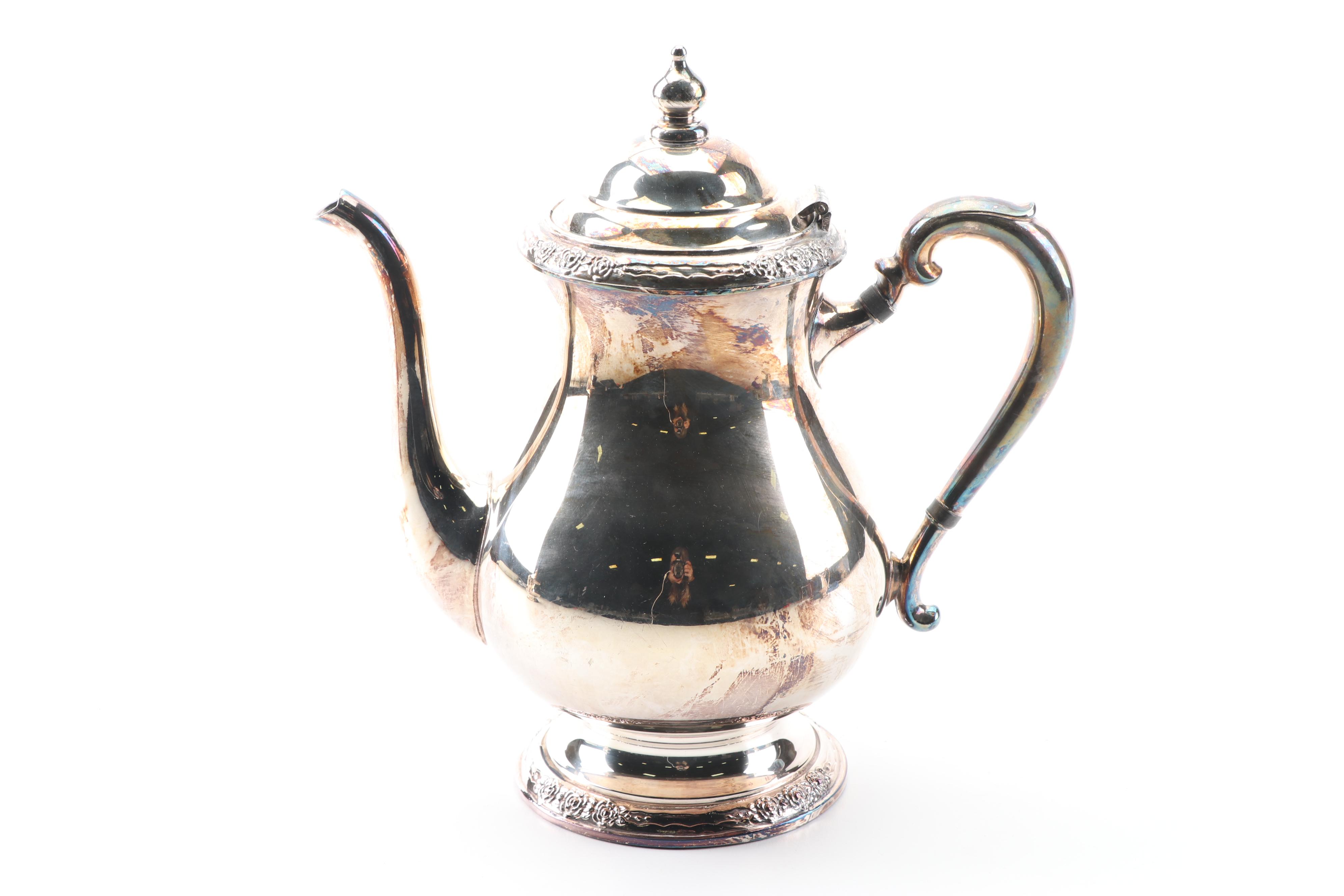 International Silver Co. "Camille" Silver Plate Tea and Coffee Service Set