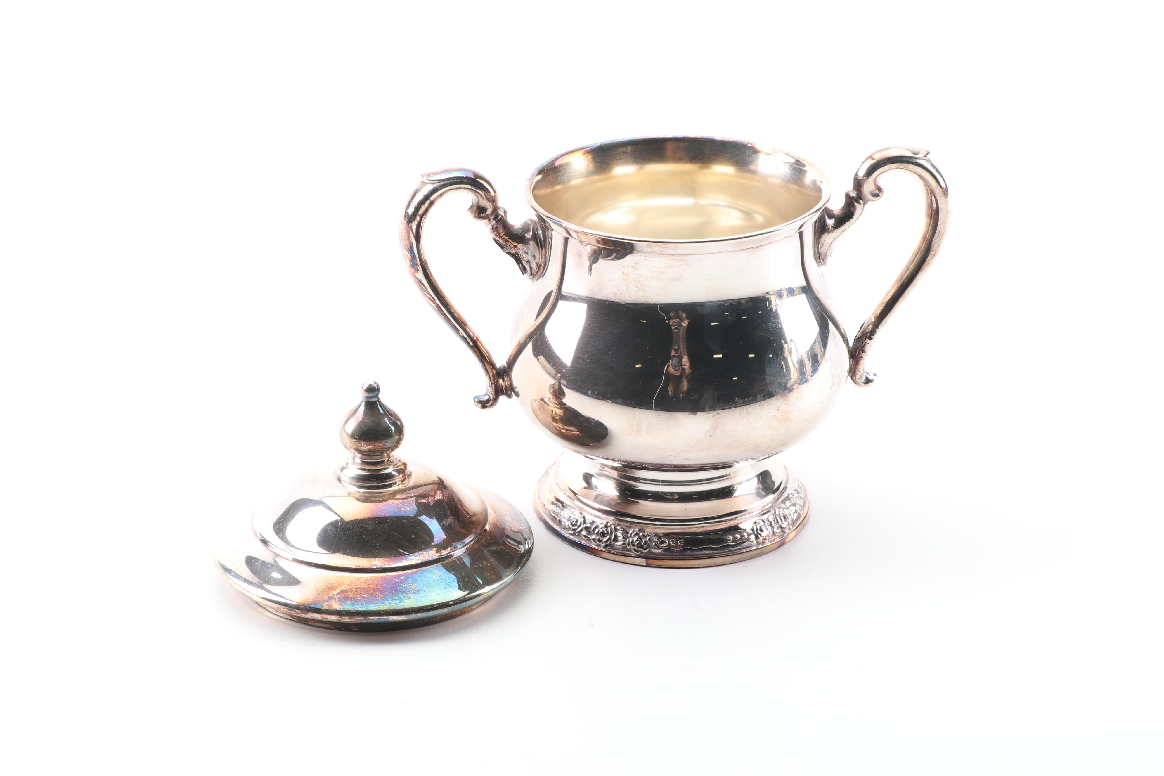 International Silver Co. "Camille" Silver Plate Tea and Coffee Service Set