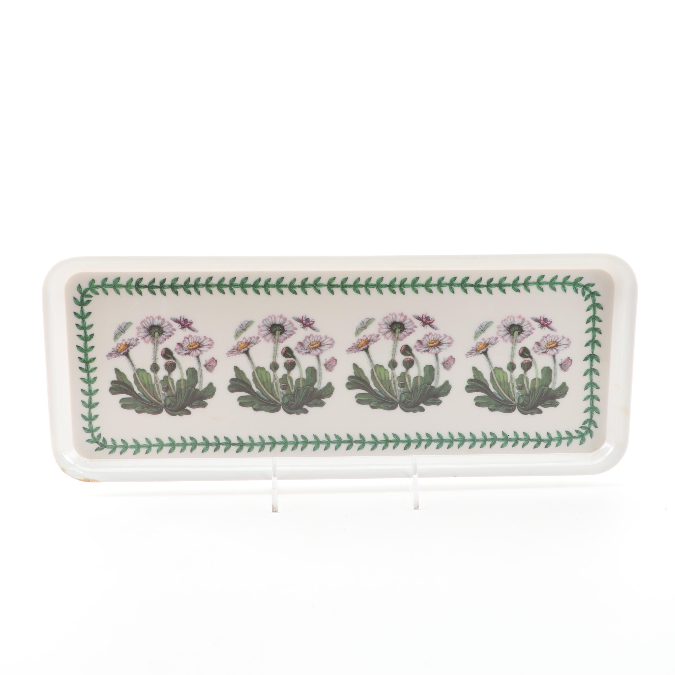 Portmeirion "Botanic Garden" Canister Set and Melamine Tray