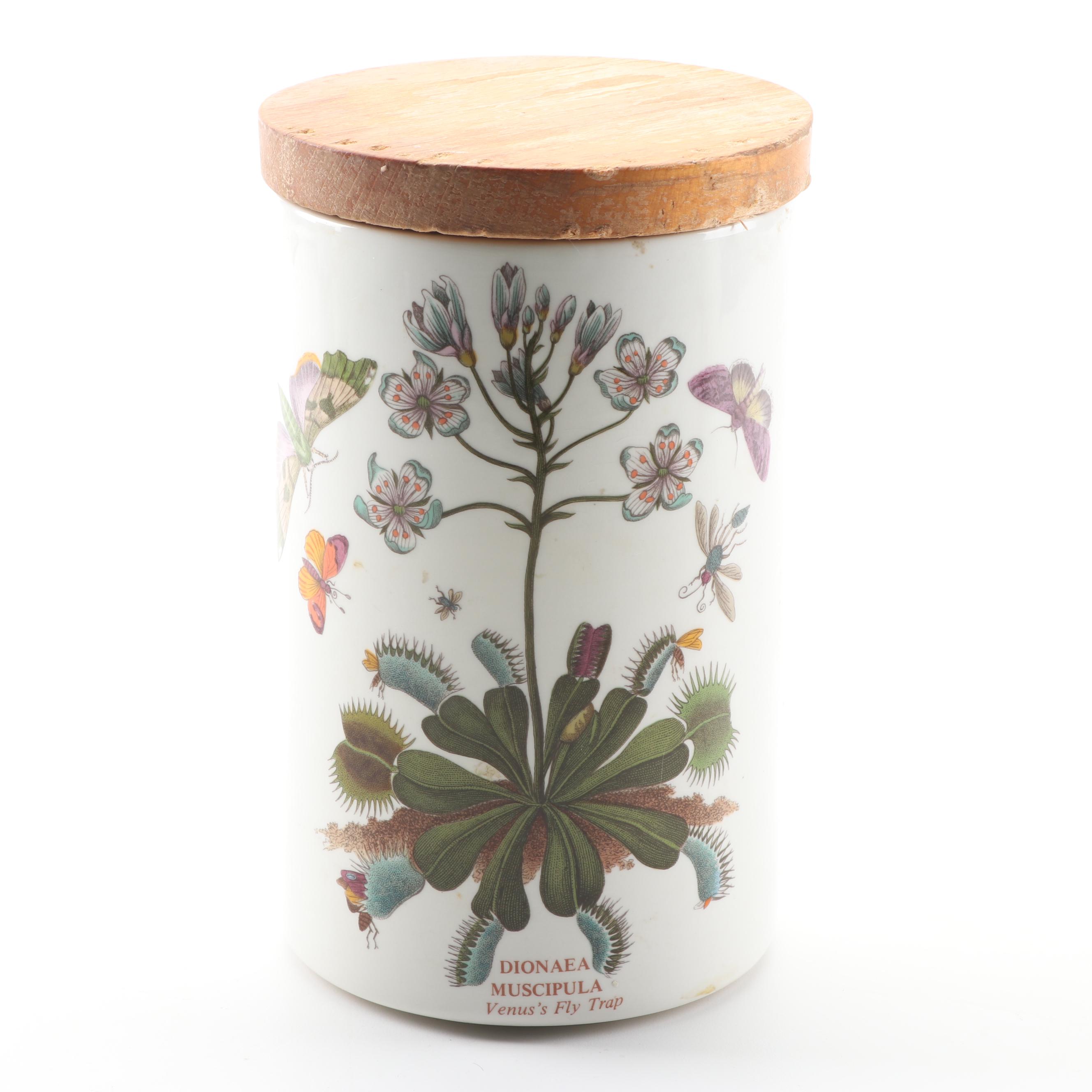 Portmeirion "Botanic Garden" Canister Set and Melamine Tray