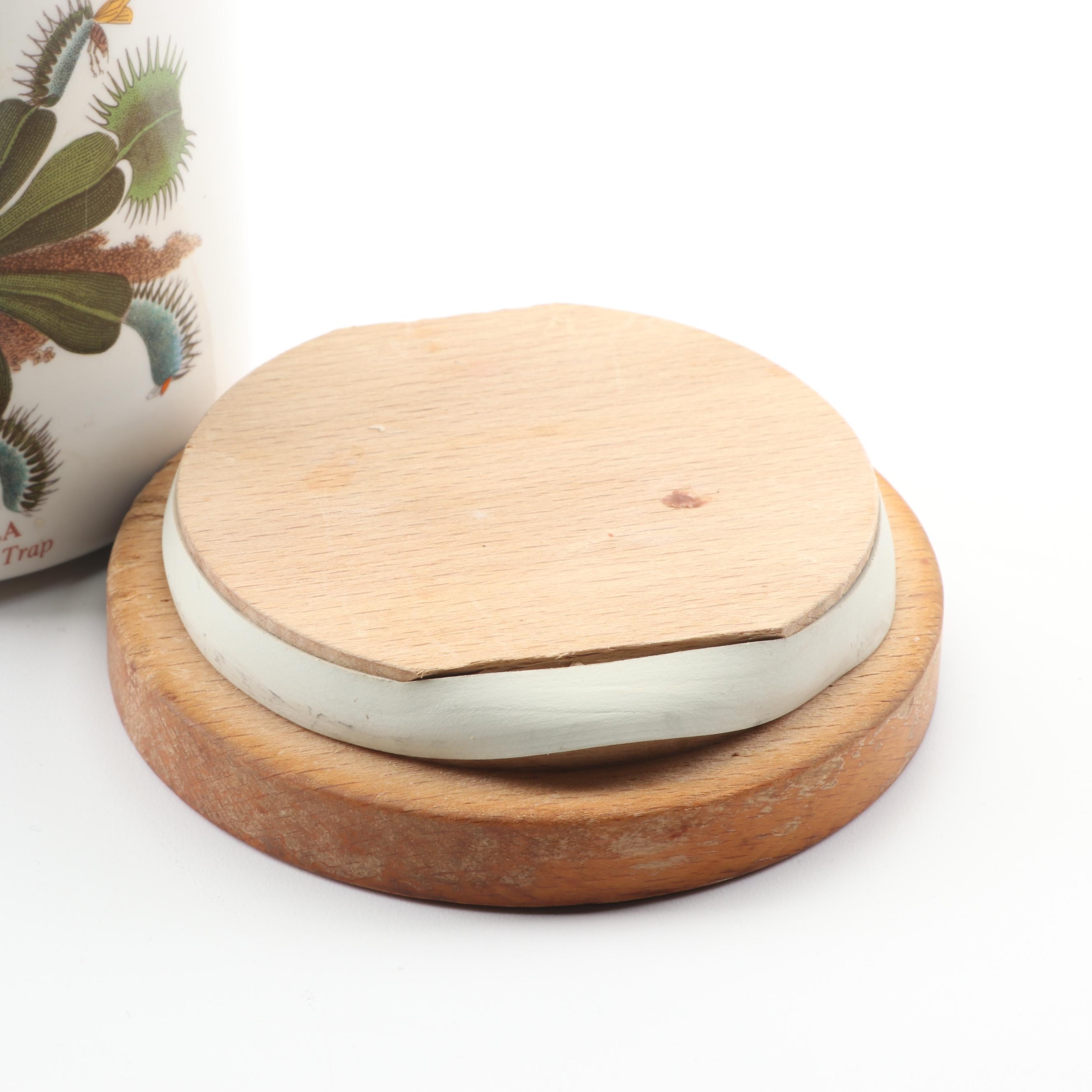 Portmeirion "Botanic Garden" Canister Set and Melamine Tray