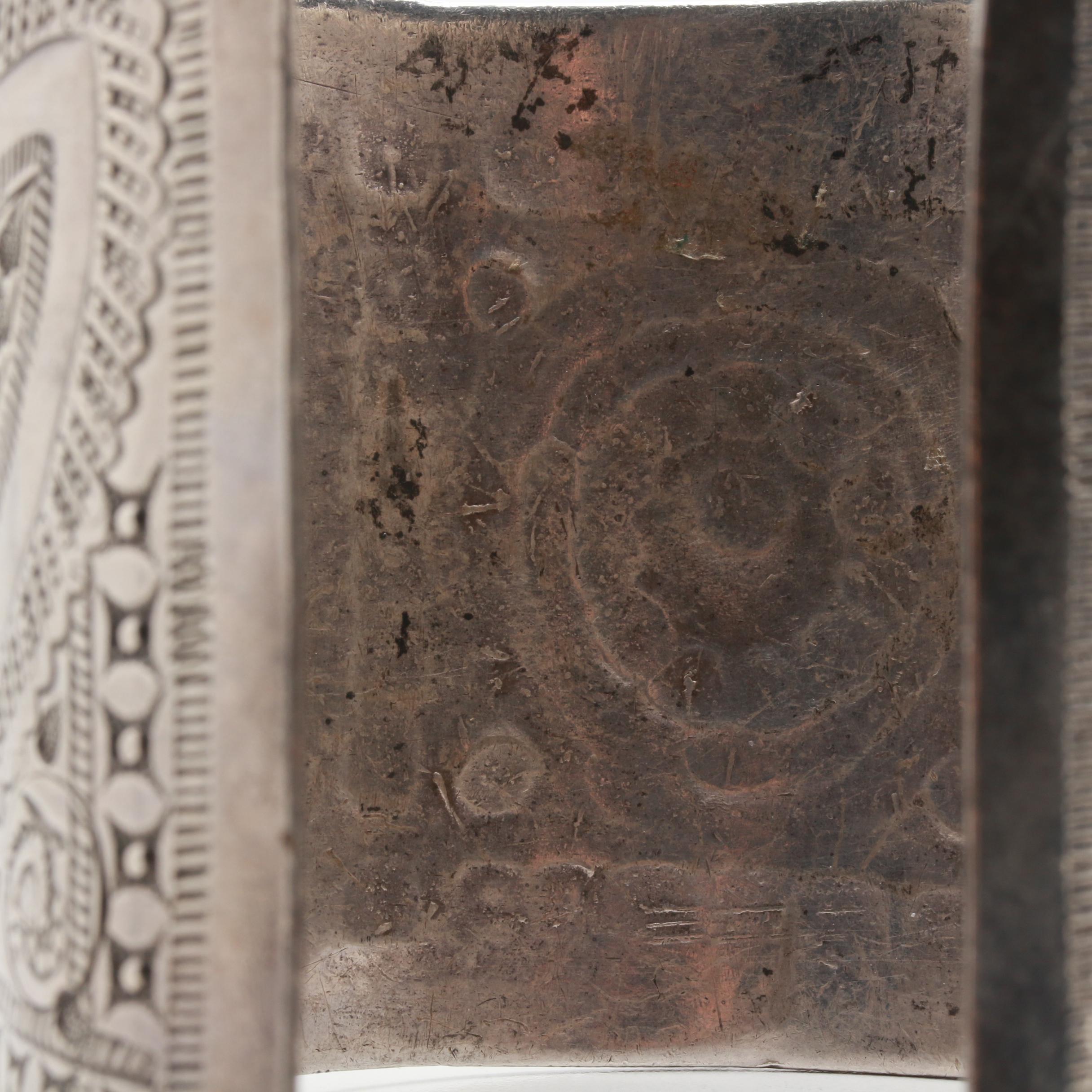 Sterling Silver North African Cuff Bracelet