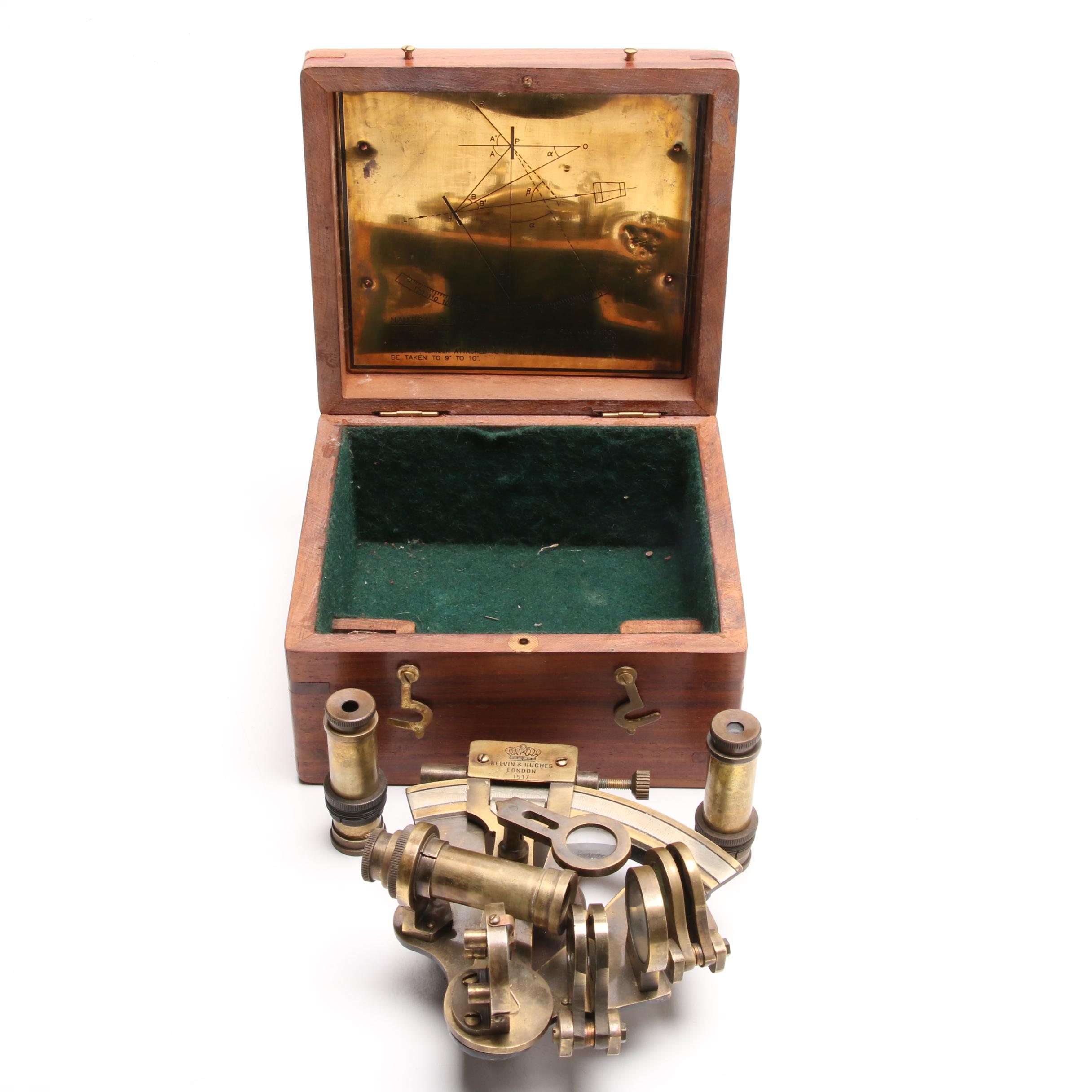 Kelvin & Hughes London 1917 Nautical Sextant