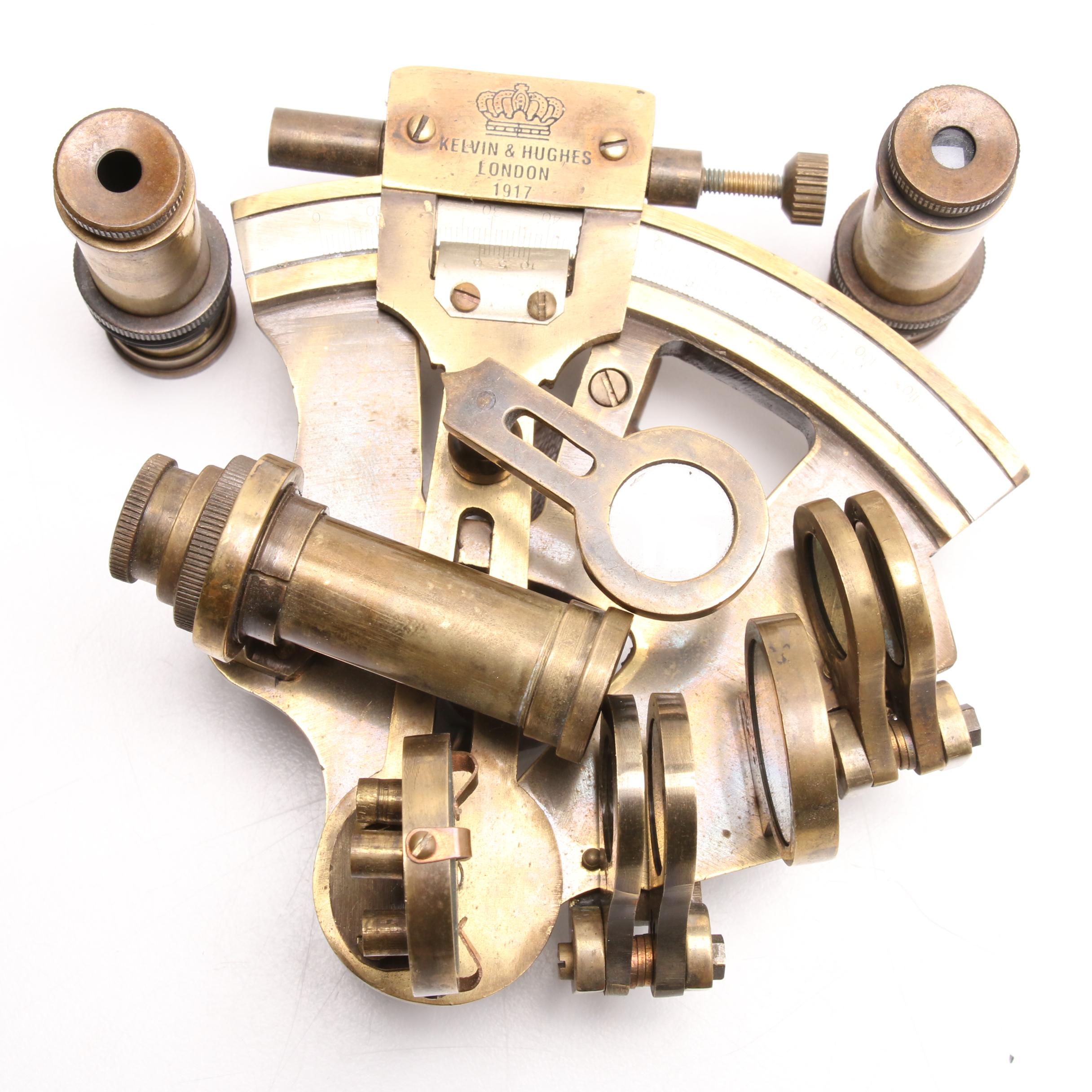 Kelvin & Hughes London 1917 Nautical Sextant