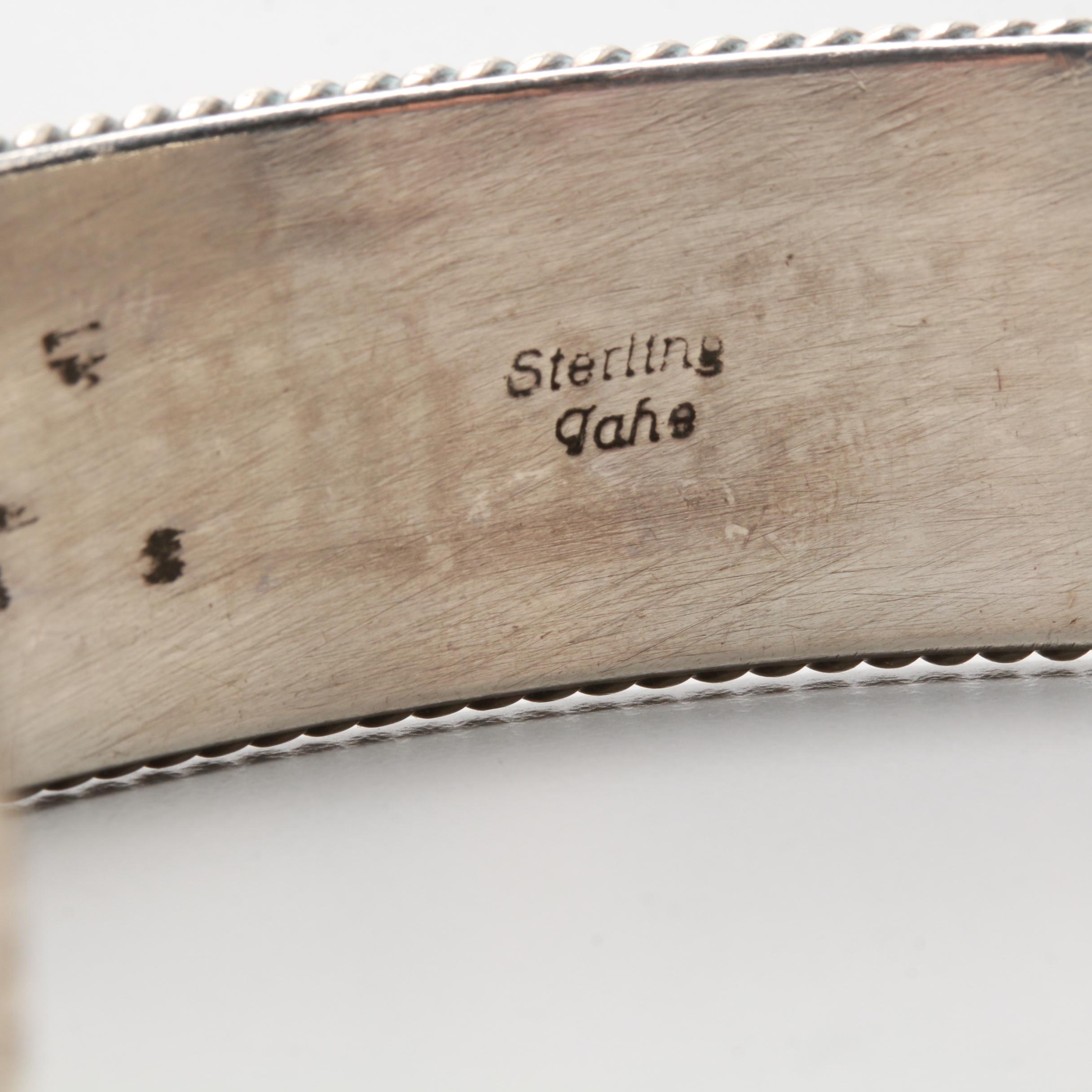 Tahe Navajo Diné  Sterling Silver Cuff Bracelet